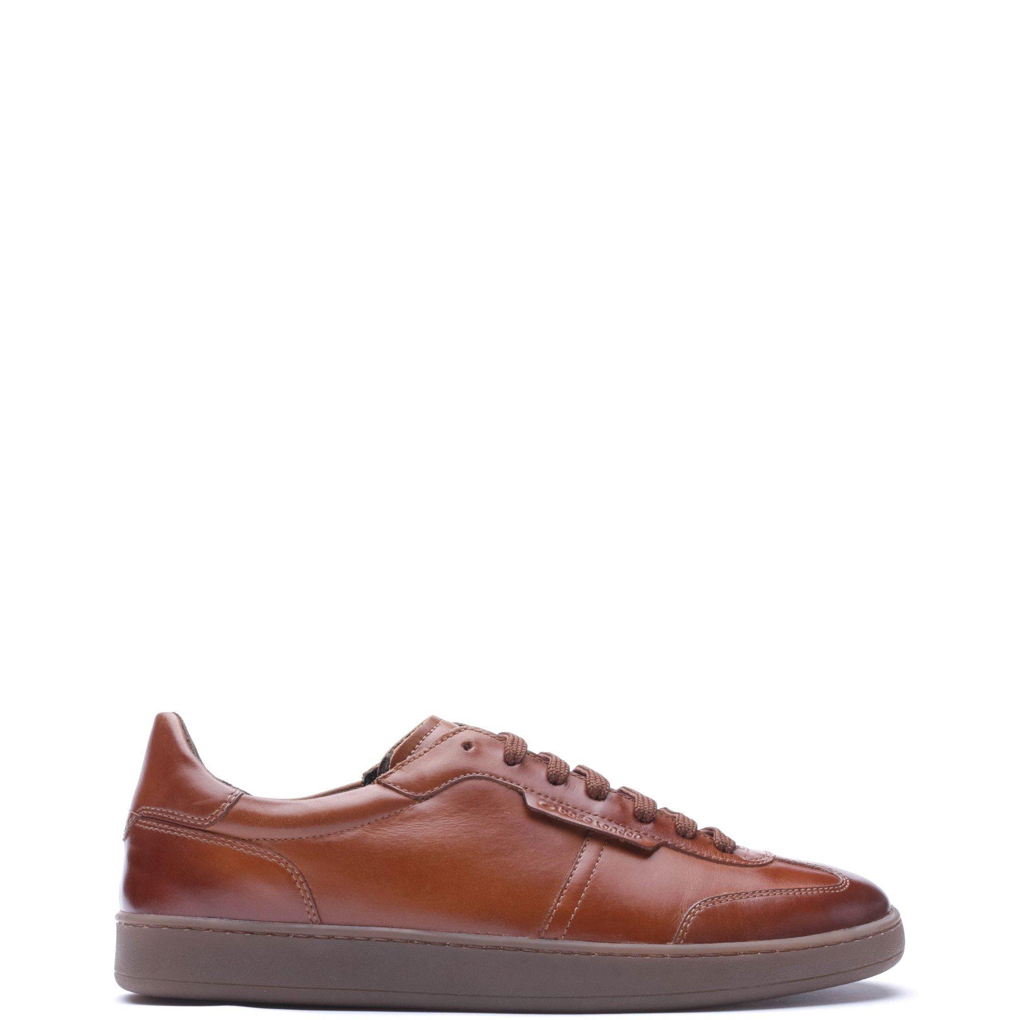 Tan - Base London - TUCKER LACE UP TRAINER - 1