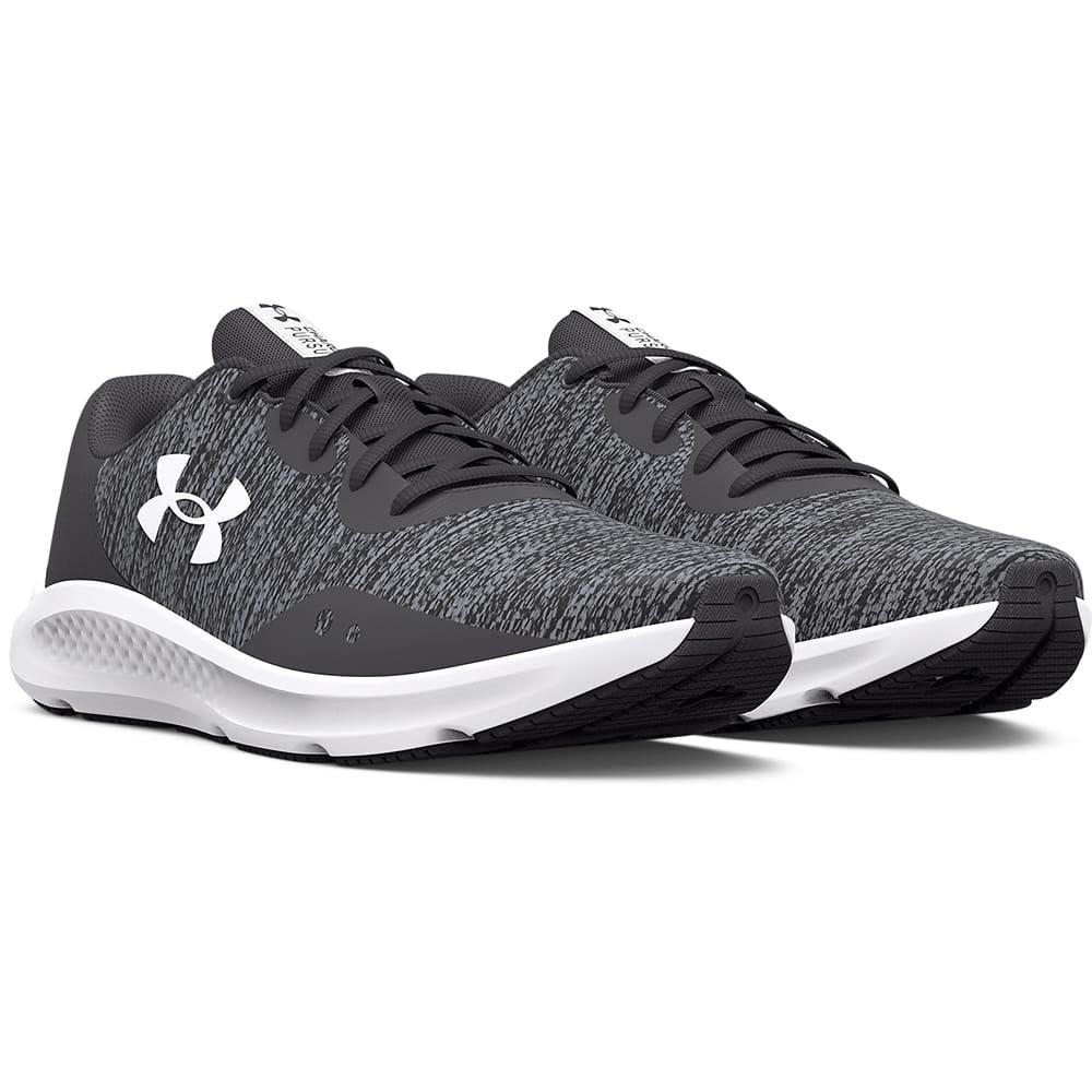 Grey - Under Armour - UA Charged Pursuit 3 Twist Running Shoes - 3