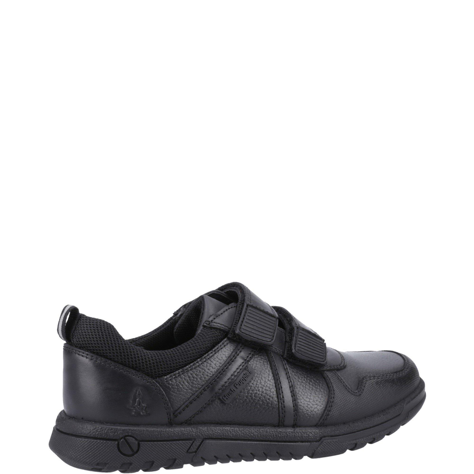 Black - Hush Puppies - Spencer Junior Shoe - 3
