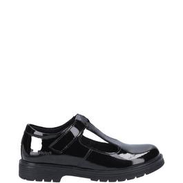 Hush Puppies Gracie Senior Patent School Shoe