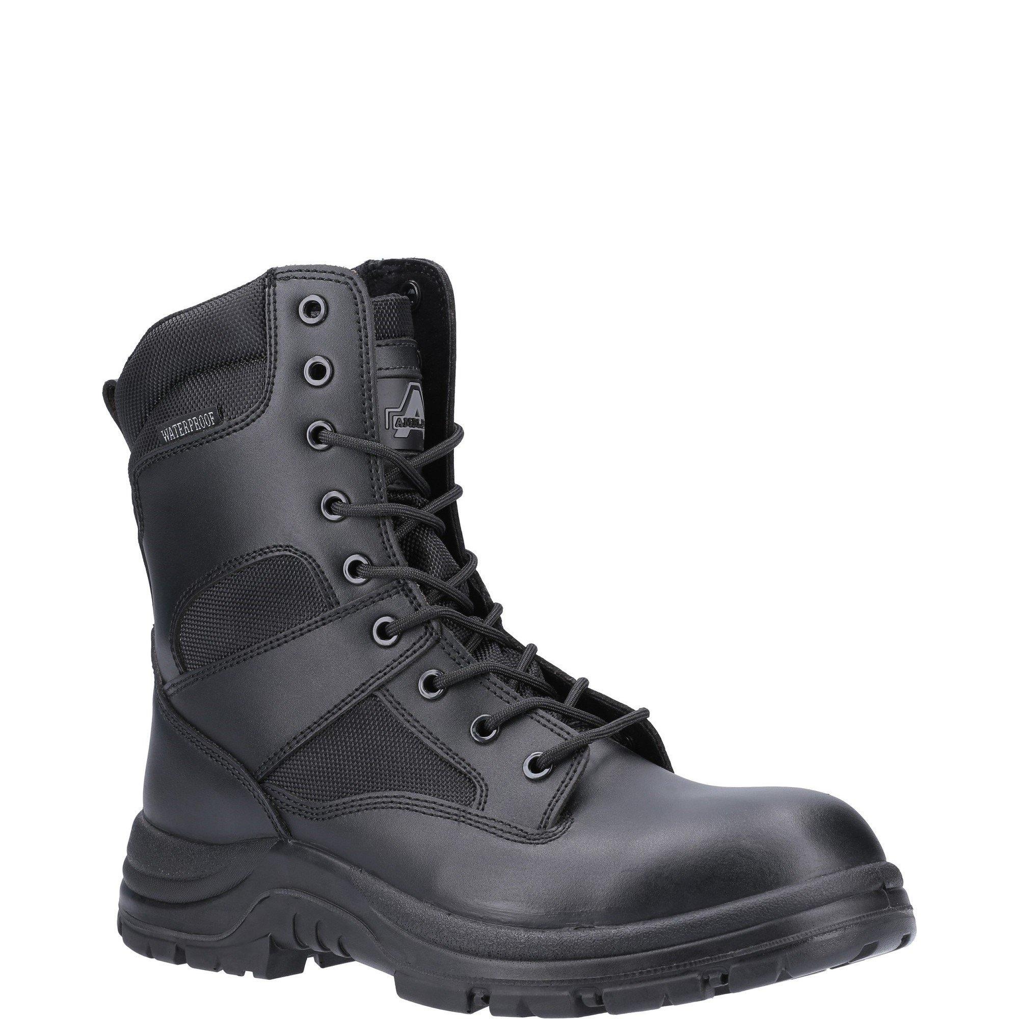 Black - Amblers Safety - Combat Hi-Leg Waterproof Metal Free Boot - 2