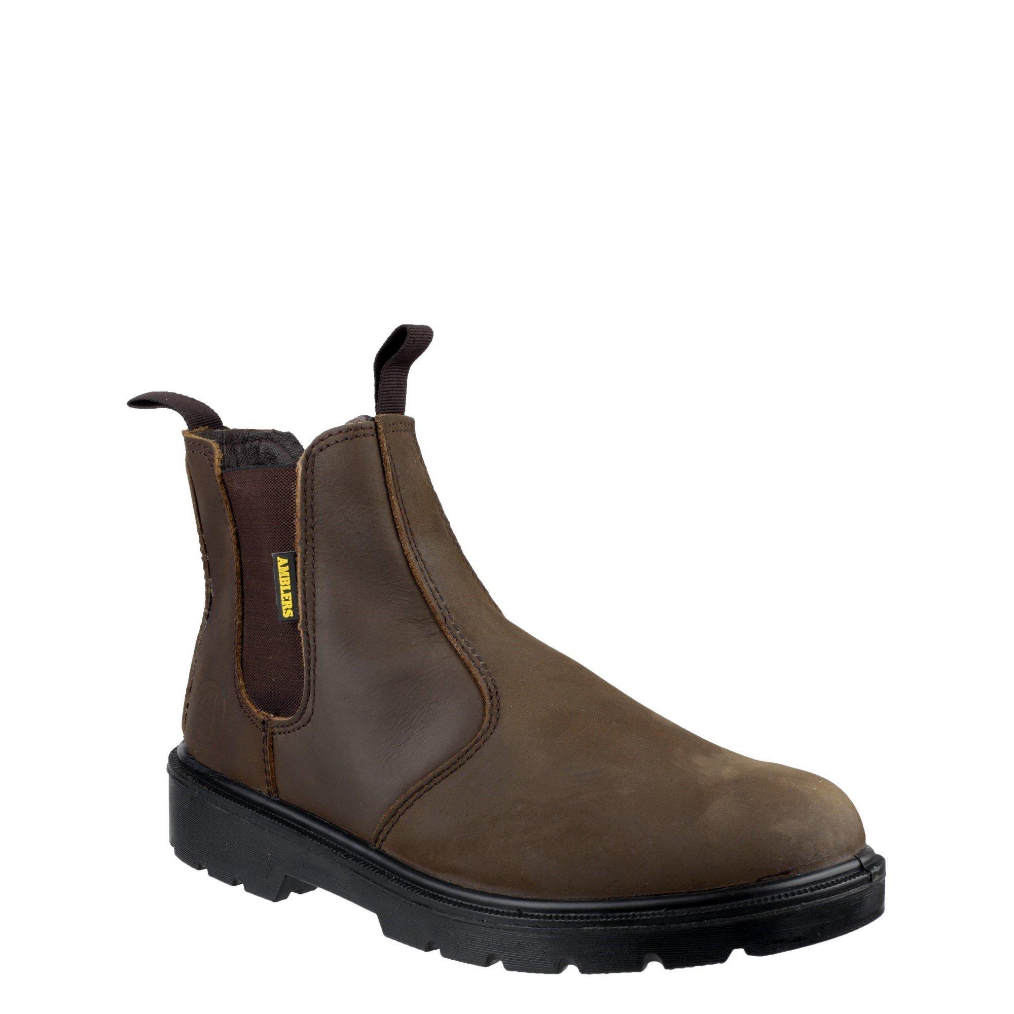 Brown - Amblers Safety - FS128 Hardwearing Pull On Safety Dealer Boot - 1