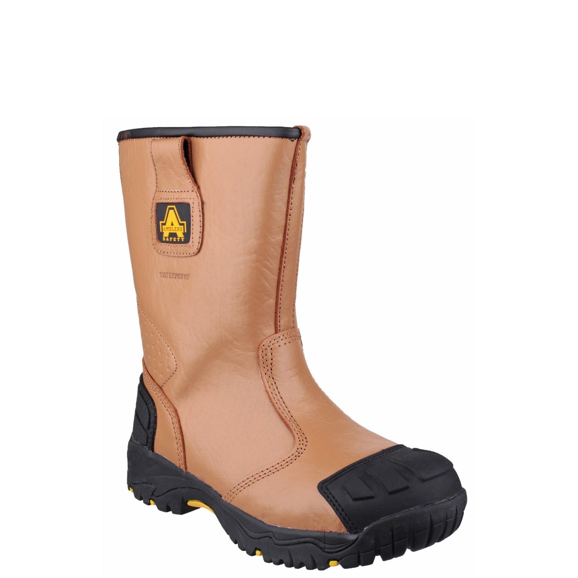 Amblers Safety Men's Fs143 Waterproof Pull On Safety Rigger Boot - Tan - 14 (49)
