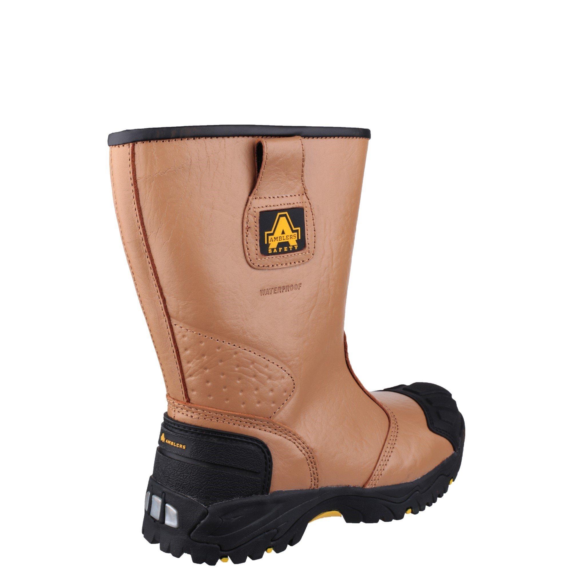 Tan - Amblers Safety - FS143 Waterproof pull on Safety Rigger Boot - 2