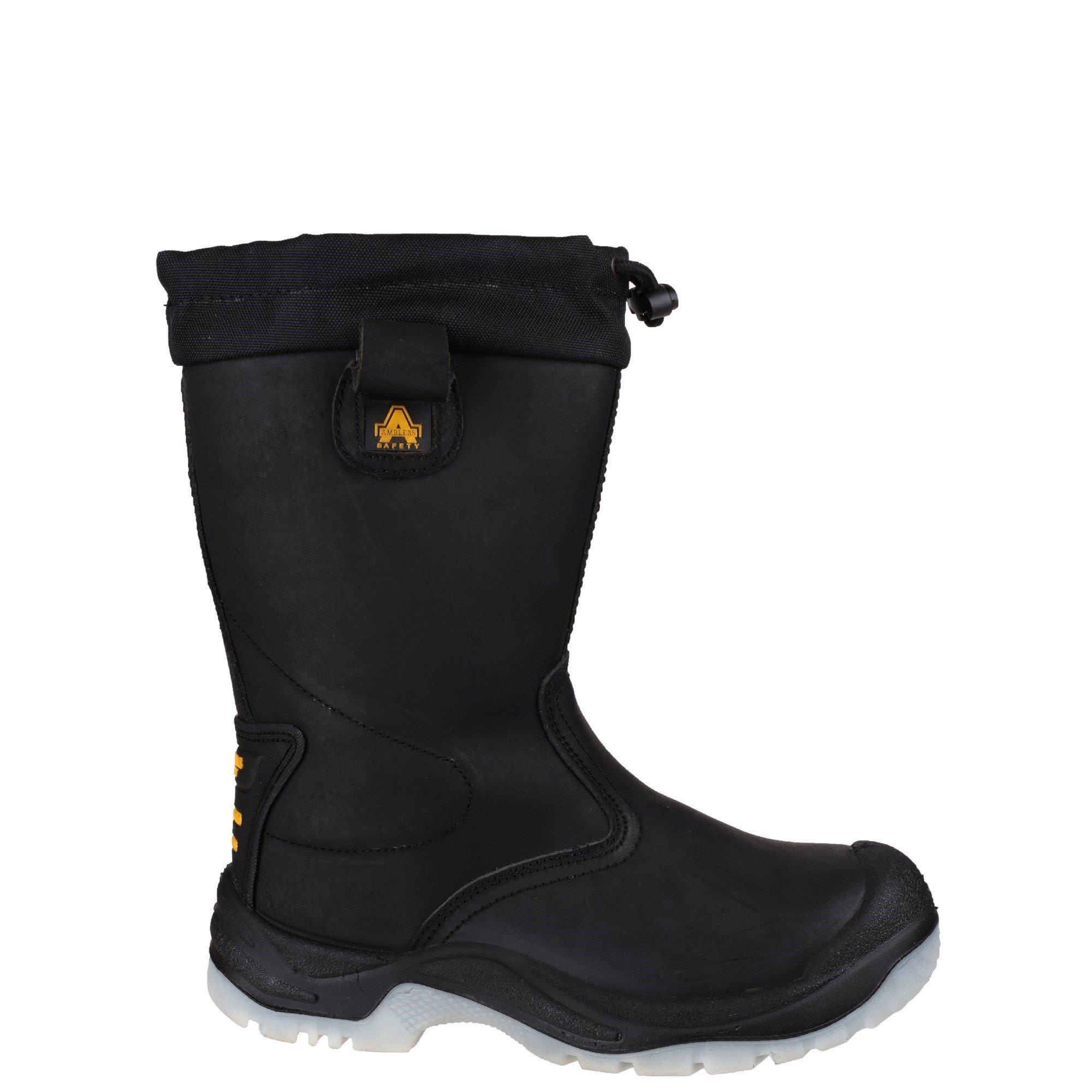 Black - Amblers Safety - FS209 Water Resistant Pull On Safety Rigger Boot - 1