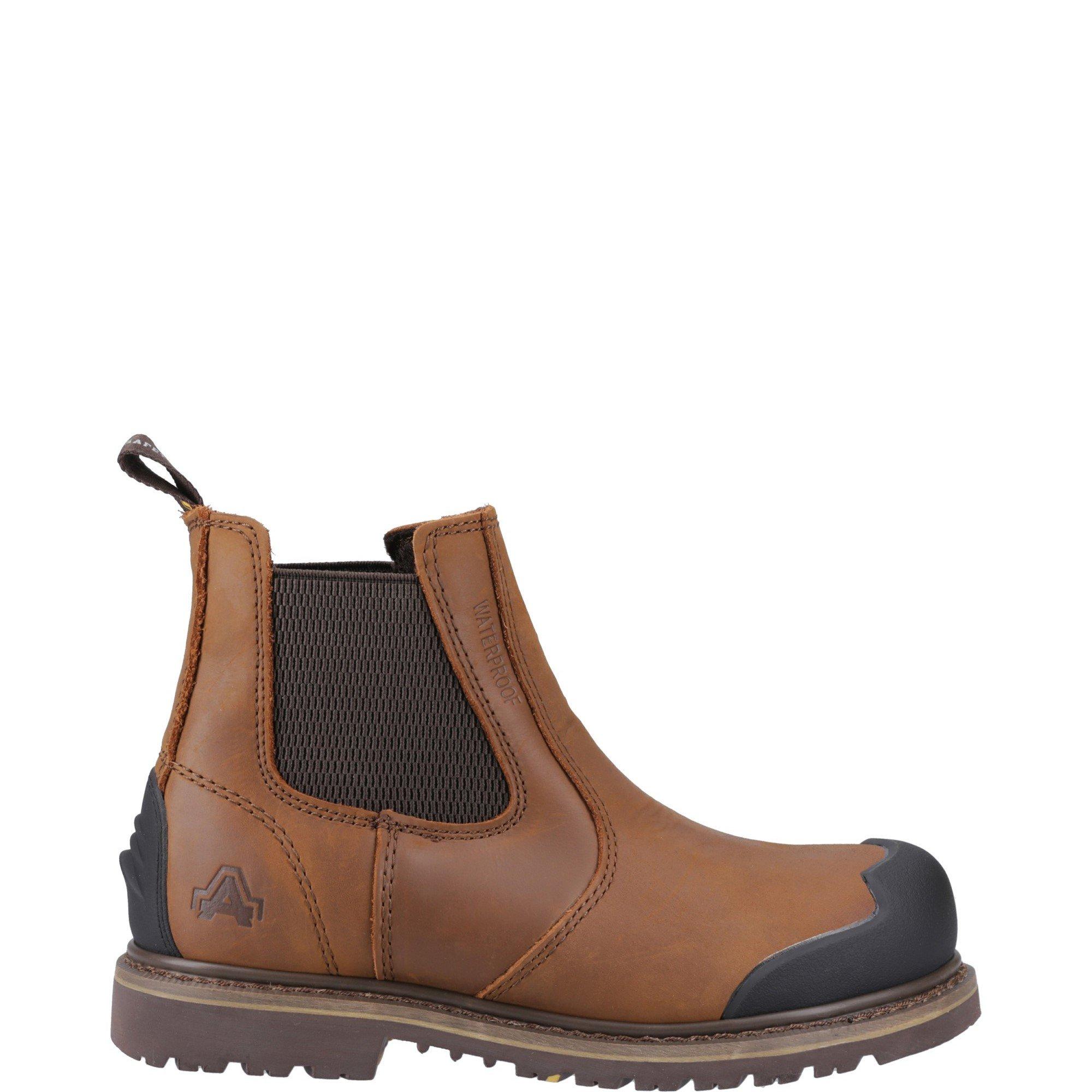 Brown - Amblers Safety - FS225 Goodyear Welted Waterproof Pull On Chelsea S - 1
