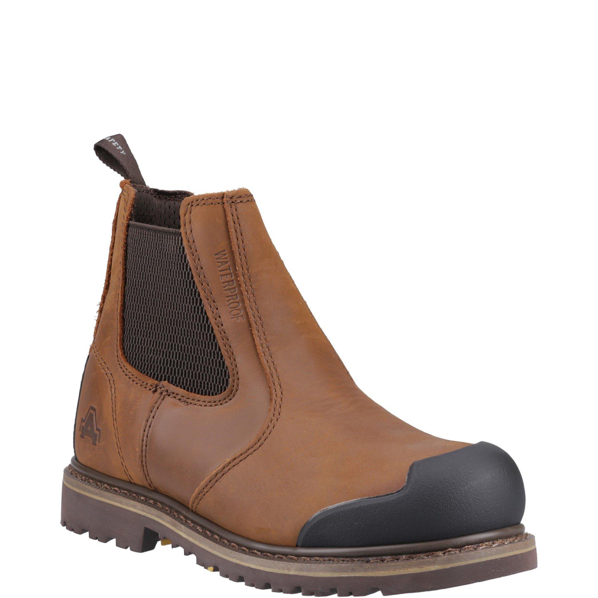 Brown - Amblers Safety - FS225 Goodyear Welted Waterproof Pull On Chelsea S - 2