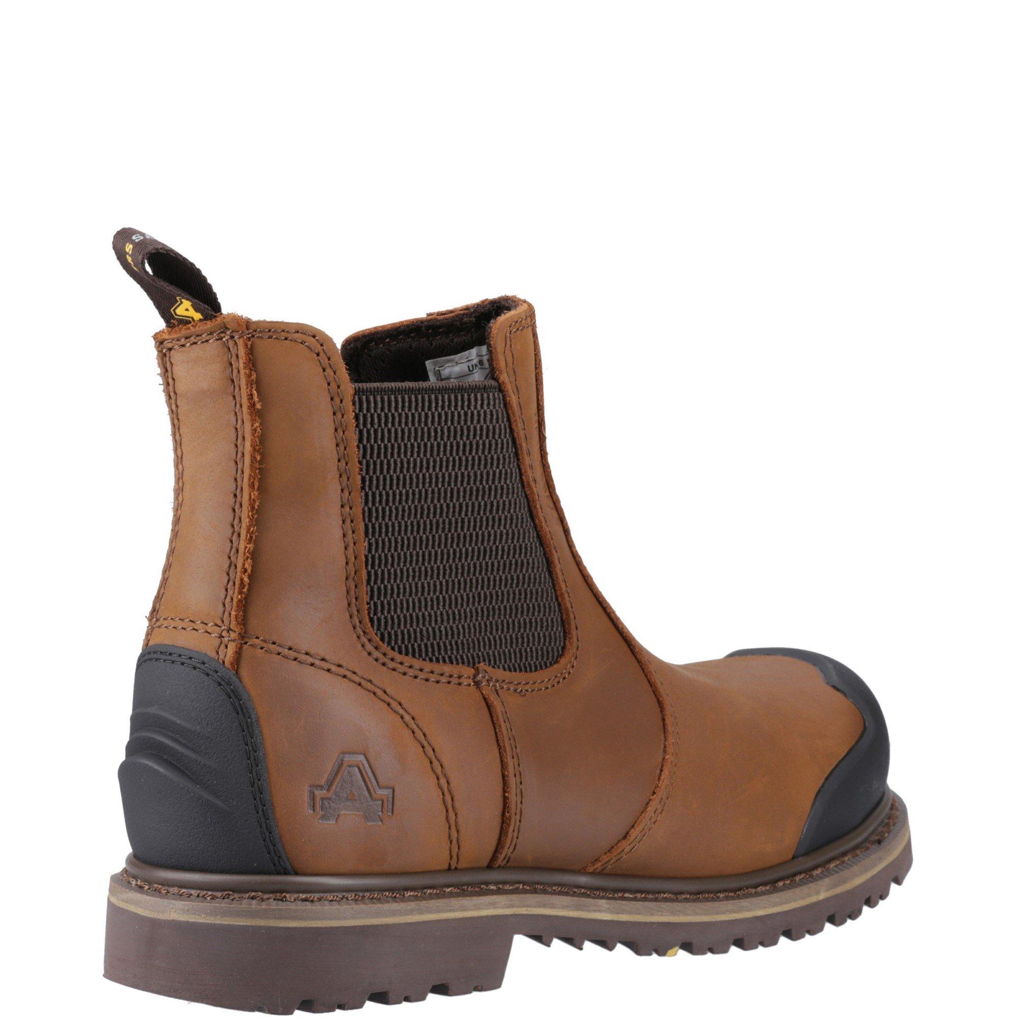 Brown - Amblers Safety - FS225 Goodyear Welted Waterproof Pull On Chelsea S - 3