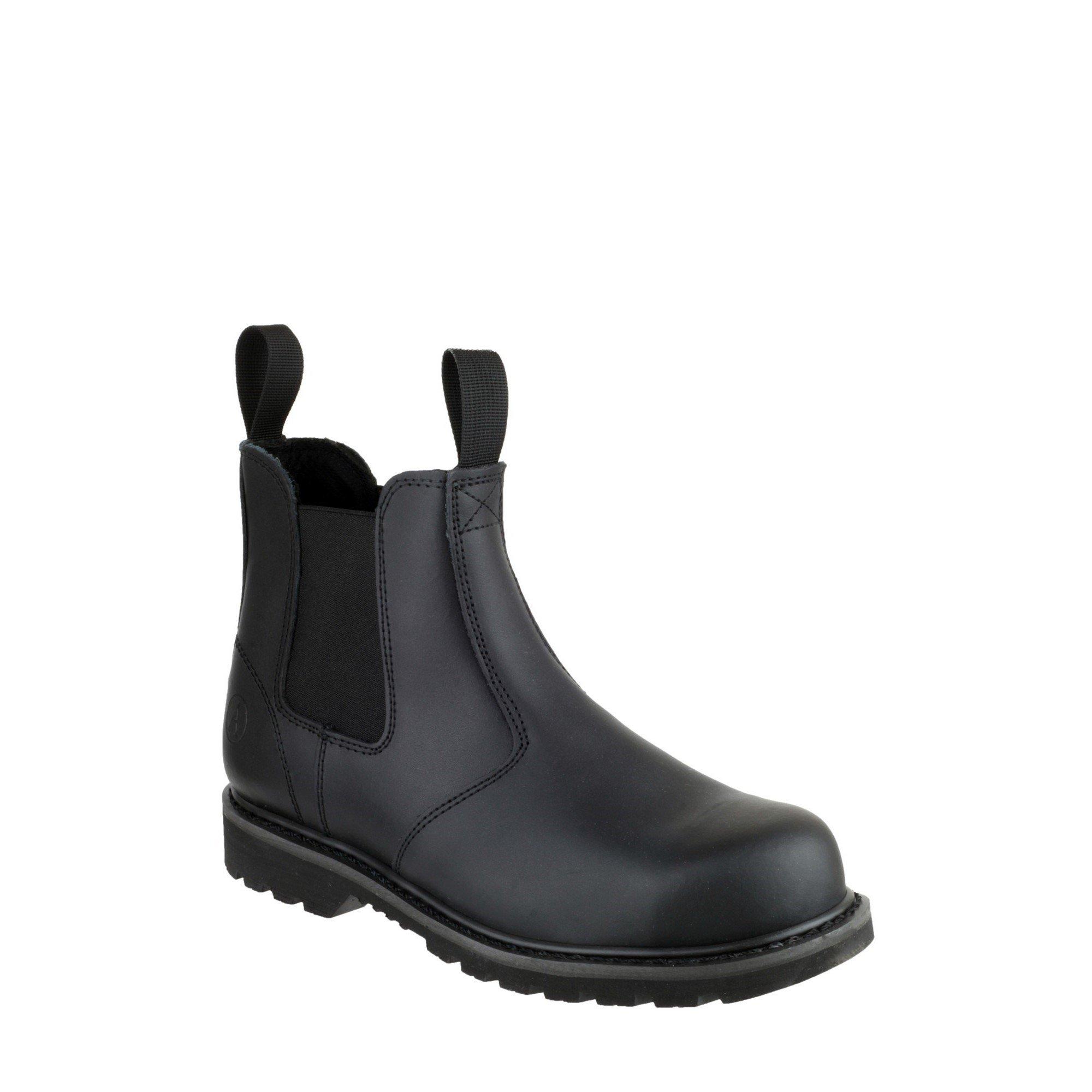 Black - Amblers Safety - FS5 Goodyear Welted Pull on Safety Dealer Boot - 1