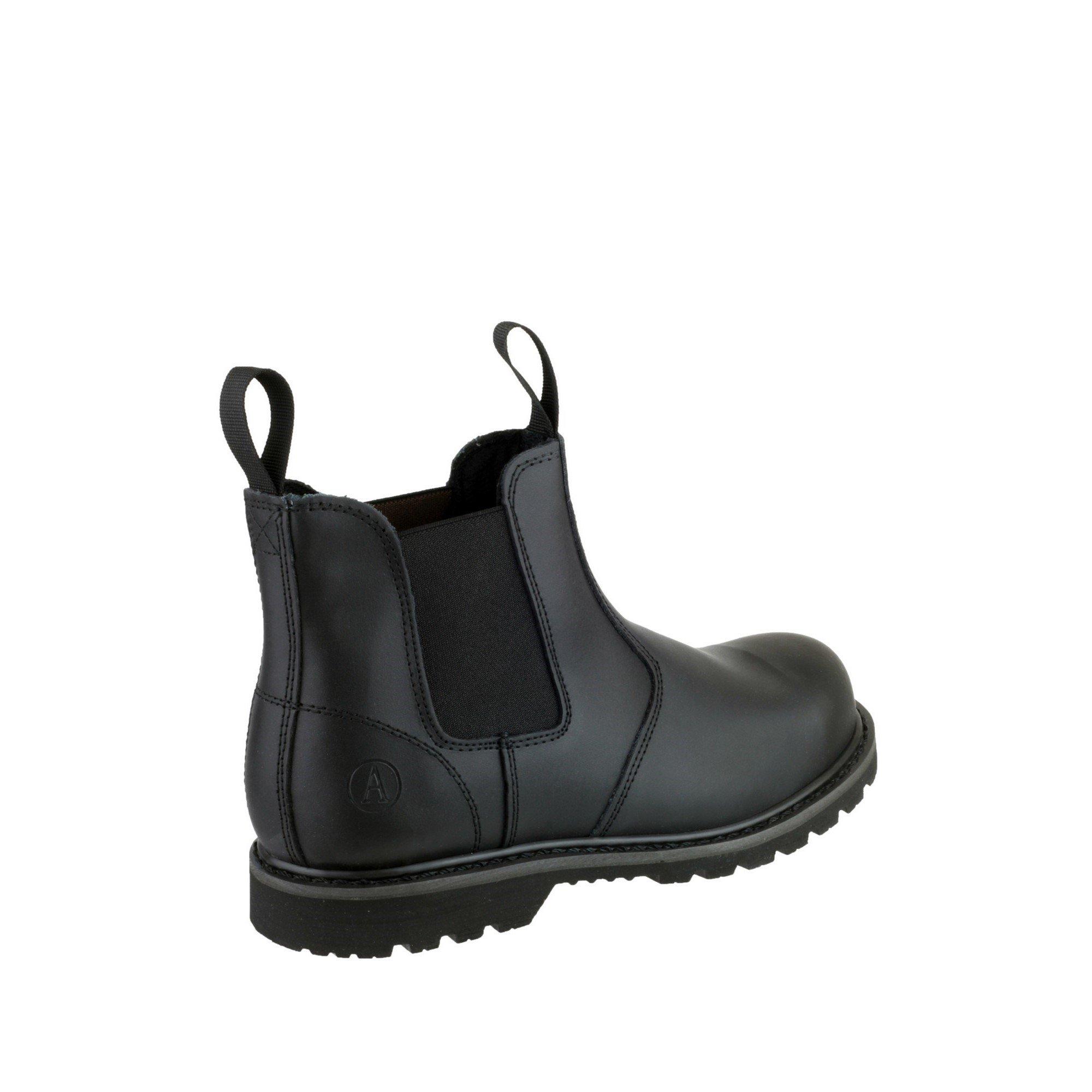 Black - Amblers Safety - FS5 Goodyear Welted Pull on Safety Dealer Boot - 2