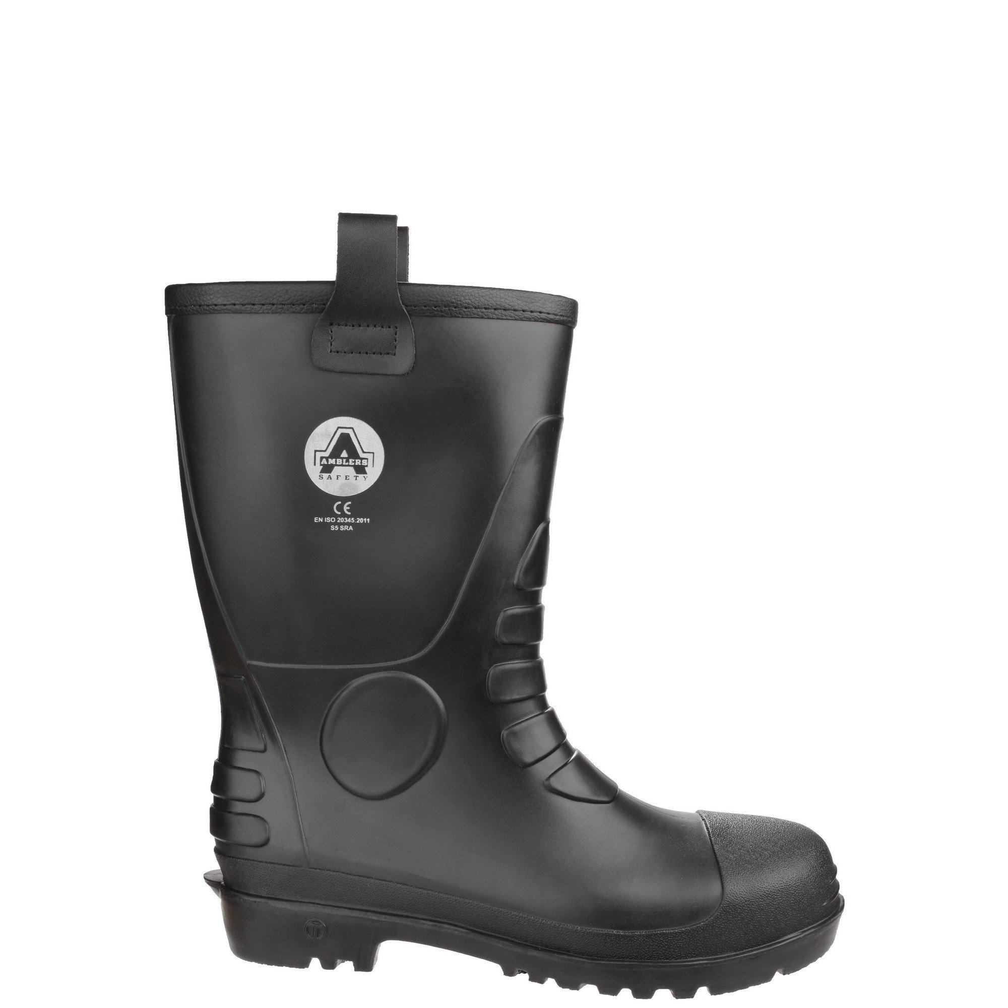 Black - Amblers Safety - FS90 Waterproof PVC Pull on Safety Rigger Boot - 1