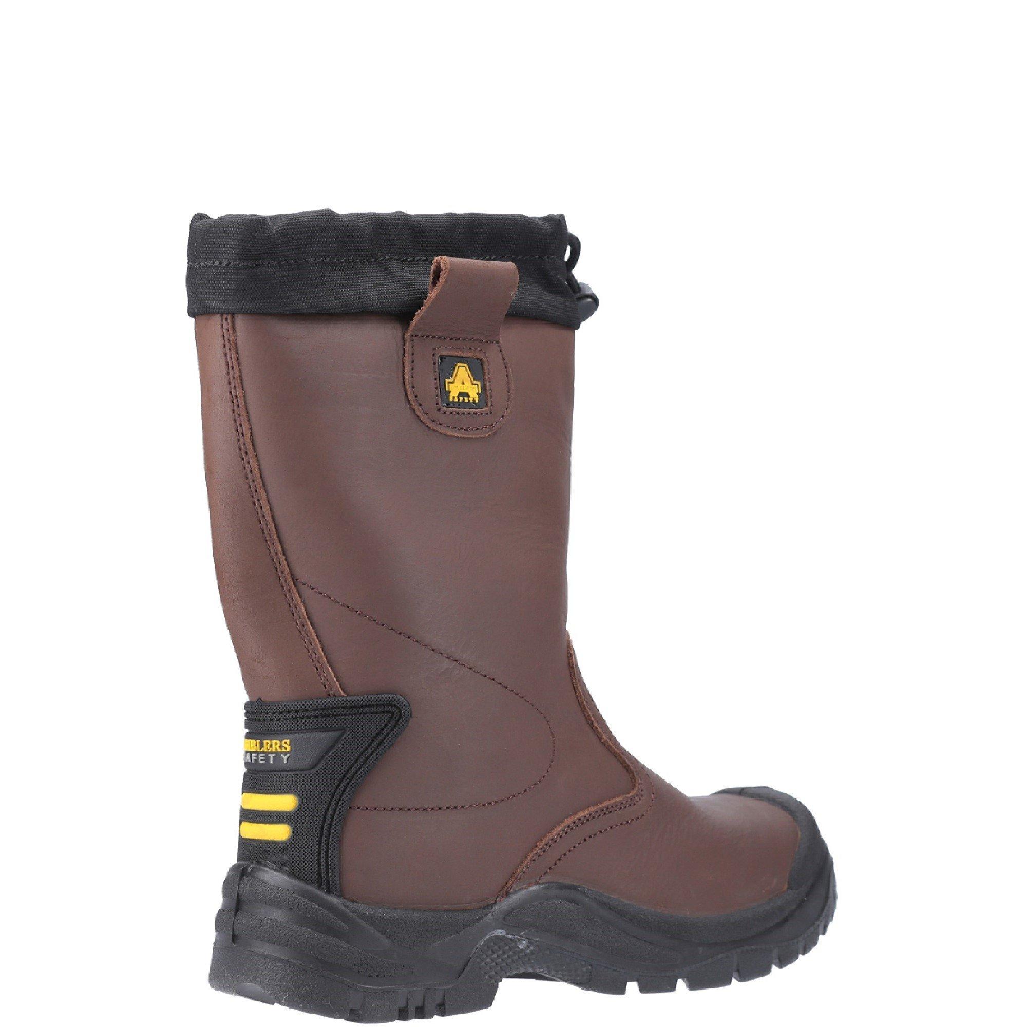 Brown - Amblers Safety - FS245 Antistatic Pull On Safety Rigger Boot - 3