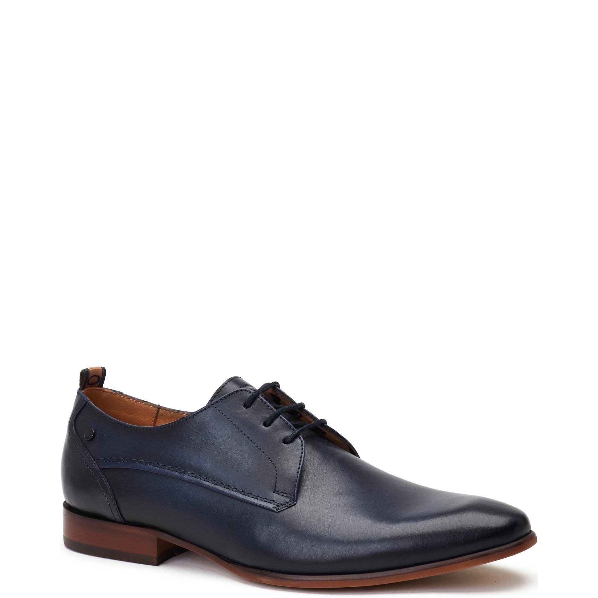 Navy - Base London - Gambino Lace Up Derby Shoe - 2