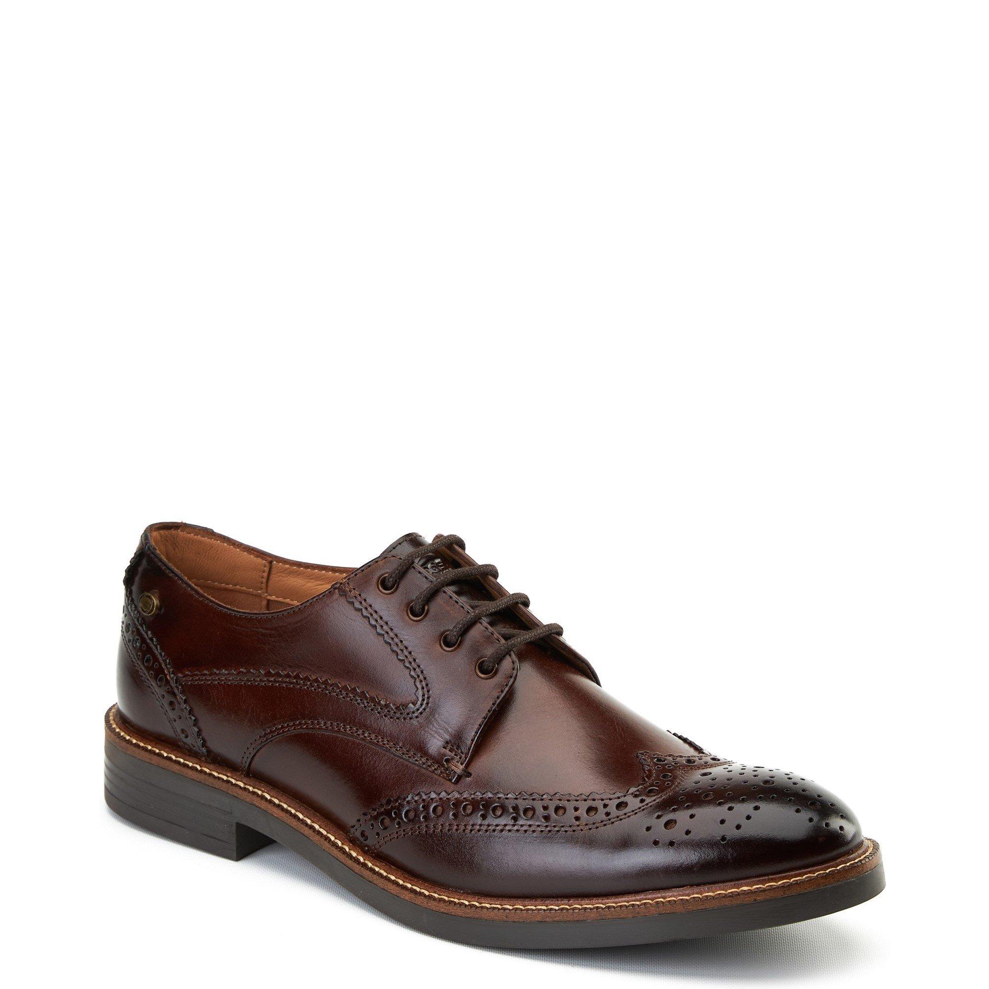 Brown - Base London - York Brogue Shoe - 2