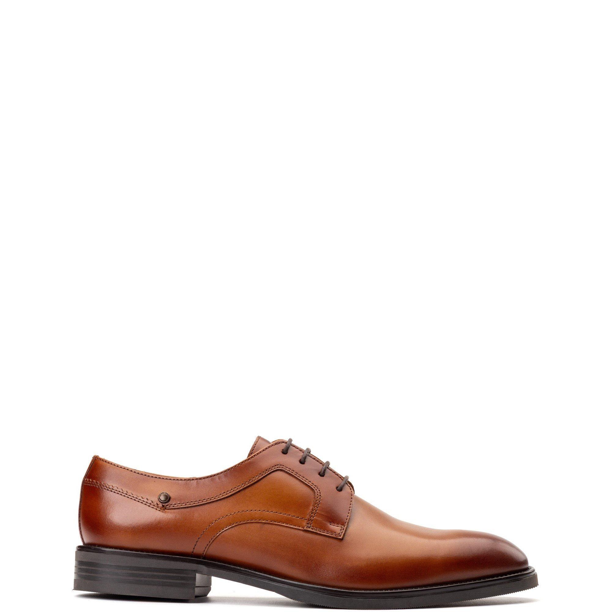 Tan - Base London - Sleeve Lace Up Shoe - 1