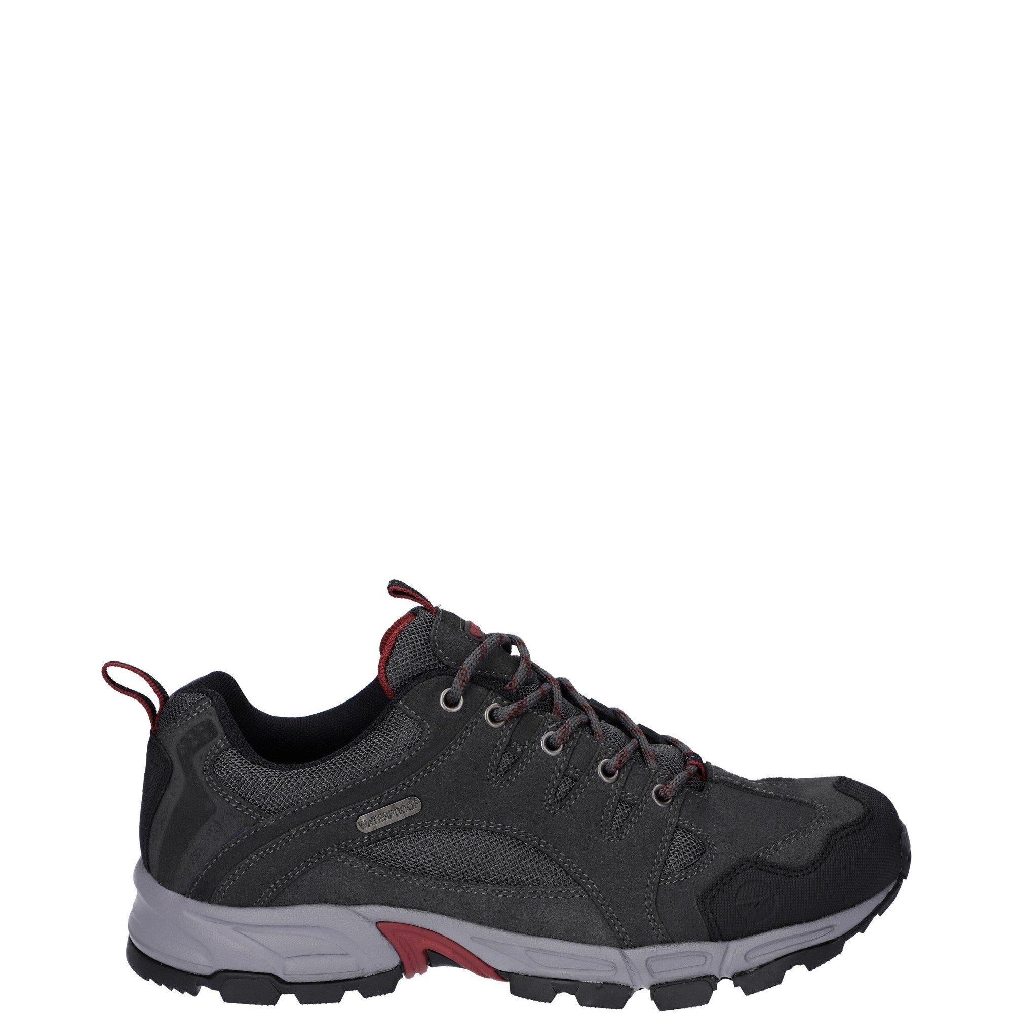 Grey - Hi Tec - Auckland Lite Waterproof Walking Shoes Mens - 1