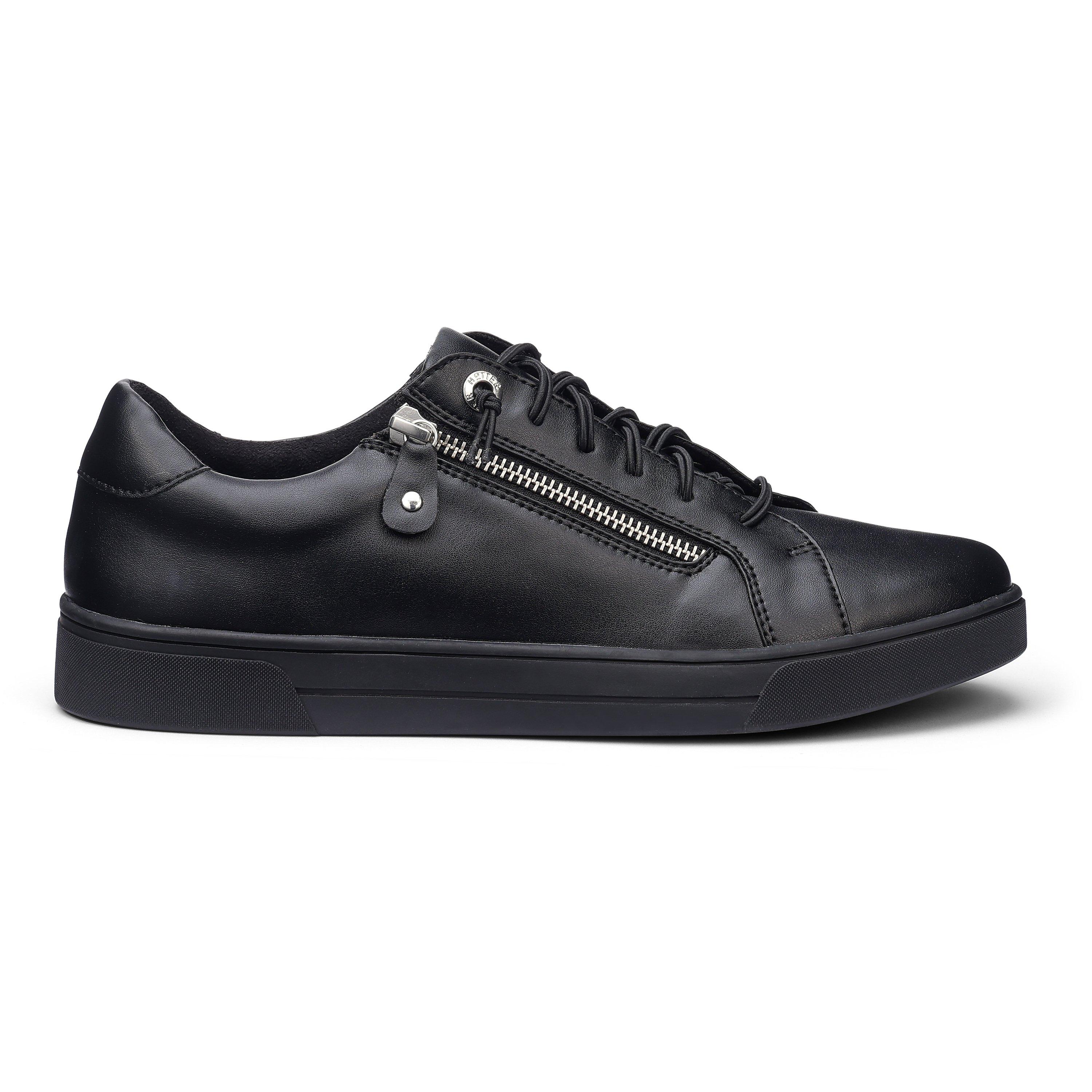 Jet Black - Hotter - Leonie Wide Fit Trainers - 1