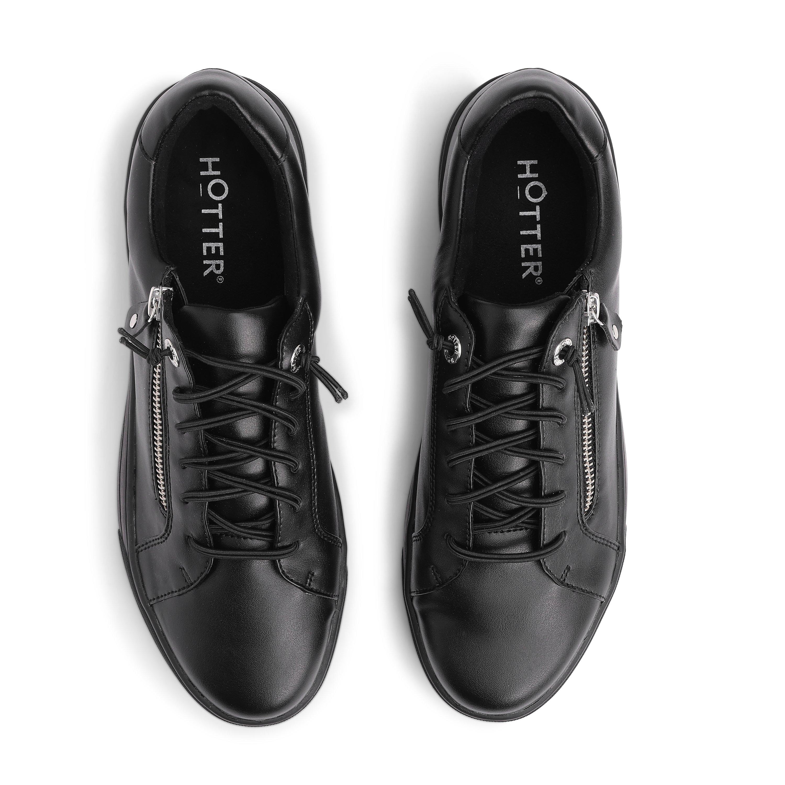 Jet Black - Hotter - Leonie Wide Fit Trainers - 3
