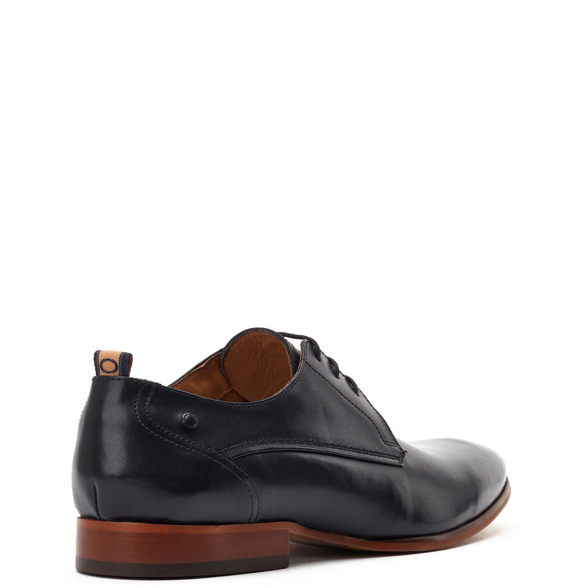 Black - Base London - Gambino Lace Up Derby Shoe - 3