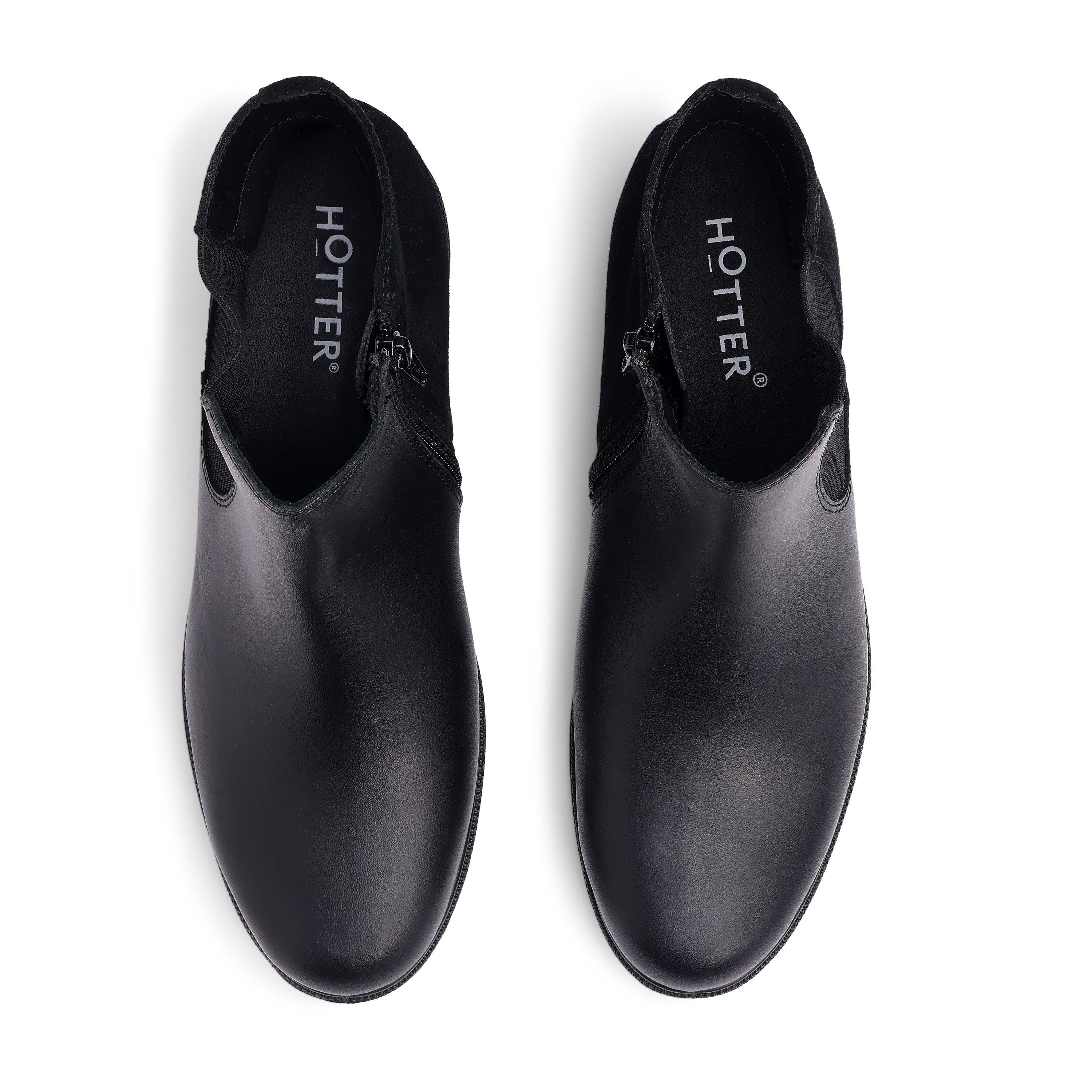 Black - Hotter - Tenby Wide Fit Chelsea Boots - 3