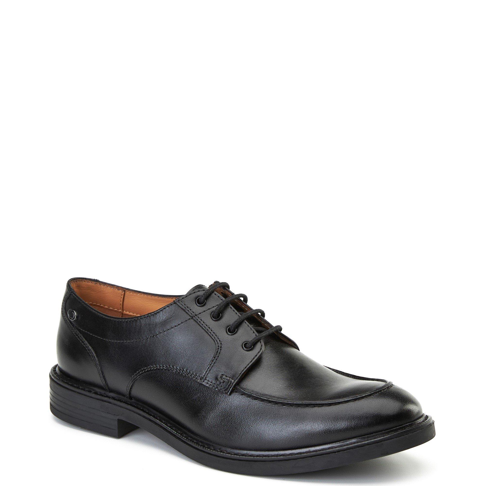 Black - Base London - Surrey Apron Toe Shoe - 2