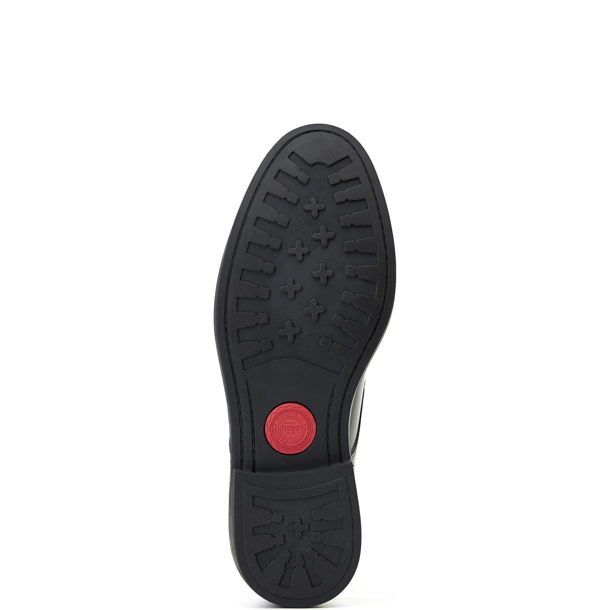 Black - Base London - Surrey Apron Toe Shoe - 5