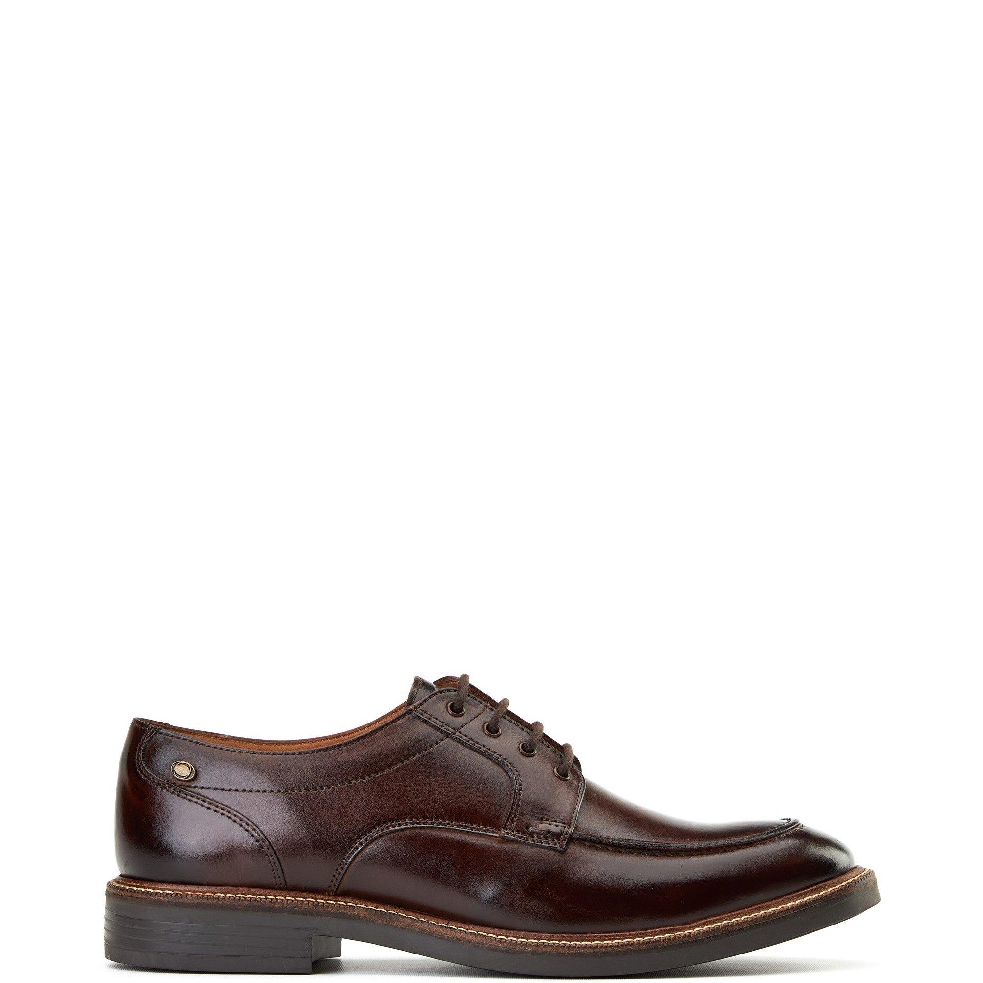 Brown - Base London - Surrey Apron Toe Shoe - 1