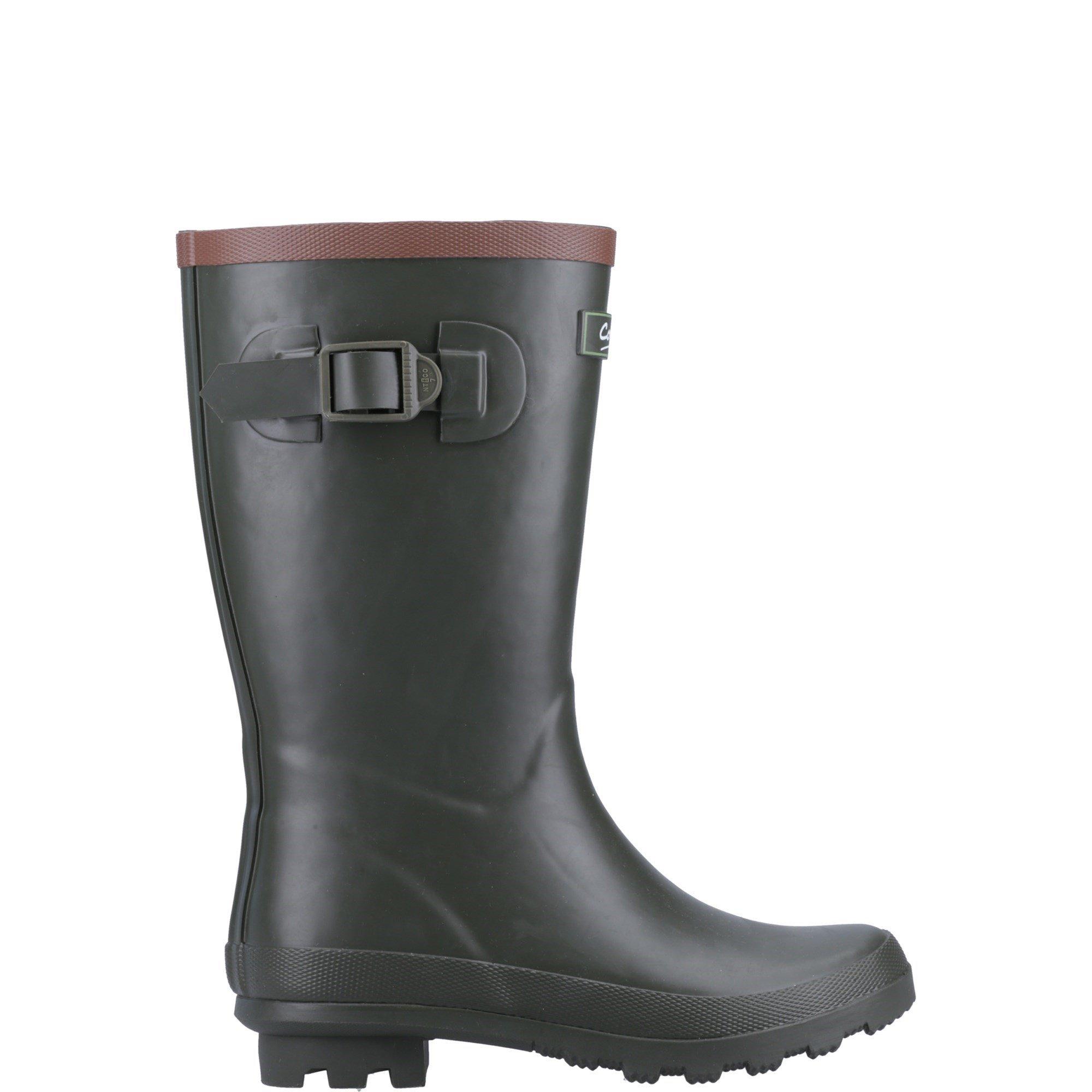 Cotswold Boys Bowldown Wellingtons - Green - UK1 EU33