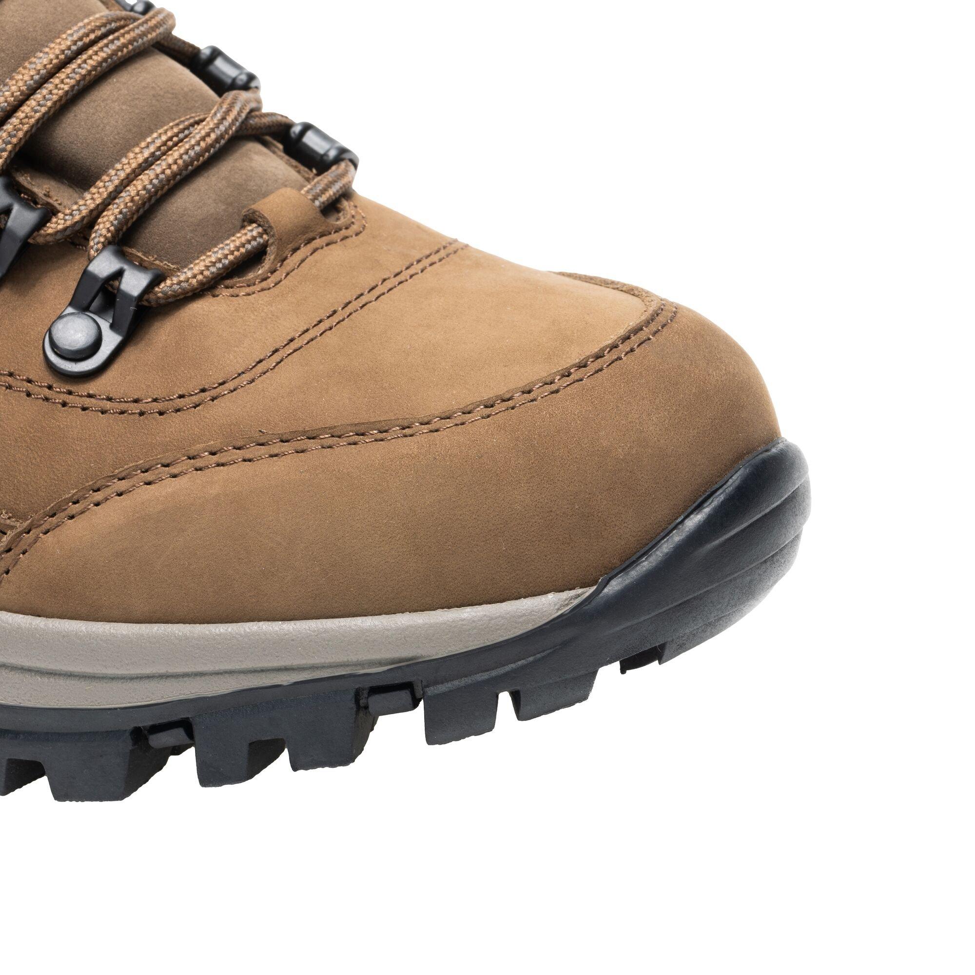 Leather Brown - Regatta - Womens Bayton Leather Mid Waterproof Walking Boots - 8