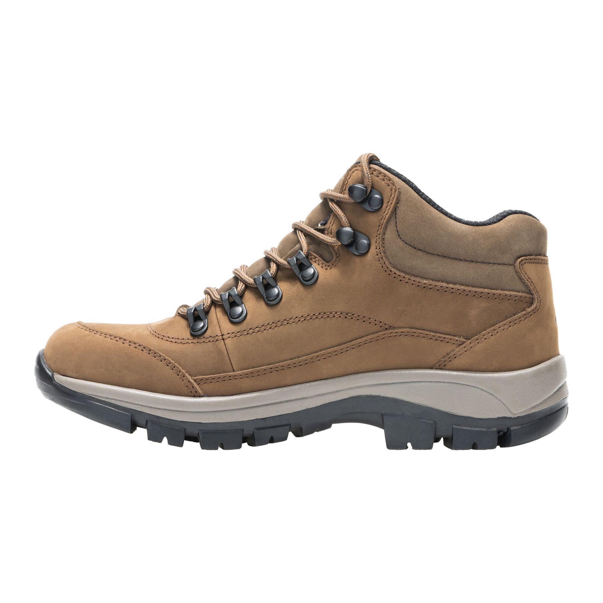 Leather Brown - Regatta - Womens Bayton Leather Mid Waterproof Walking Boots - 9
