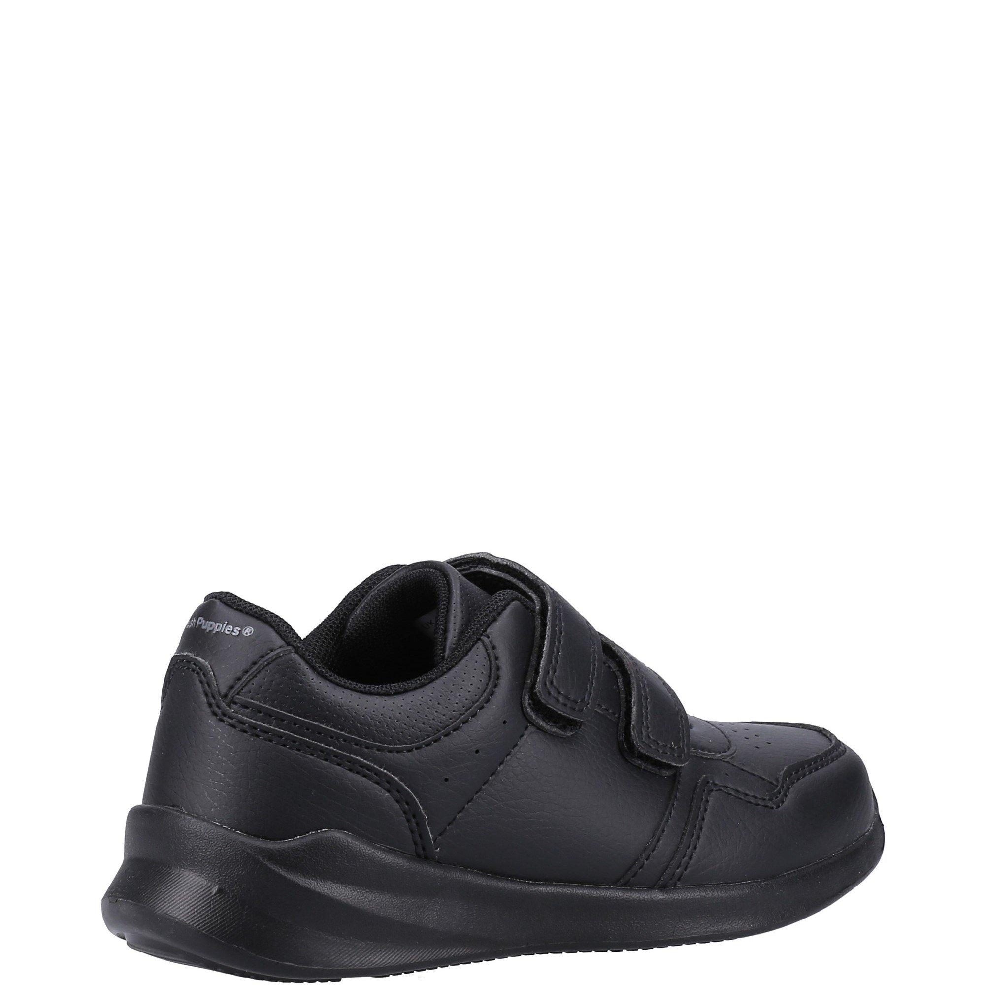 Black - Hush Puppies - Marling Easy Junior Shoes - 3