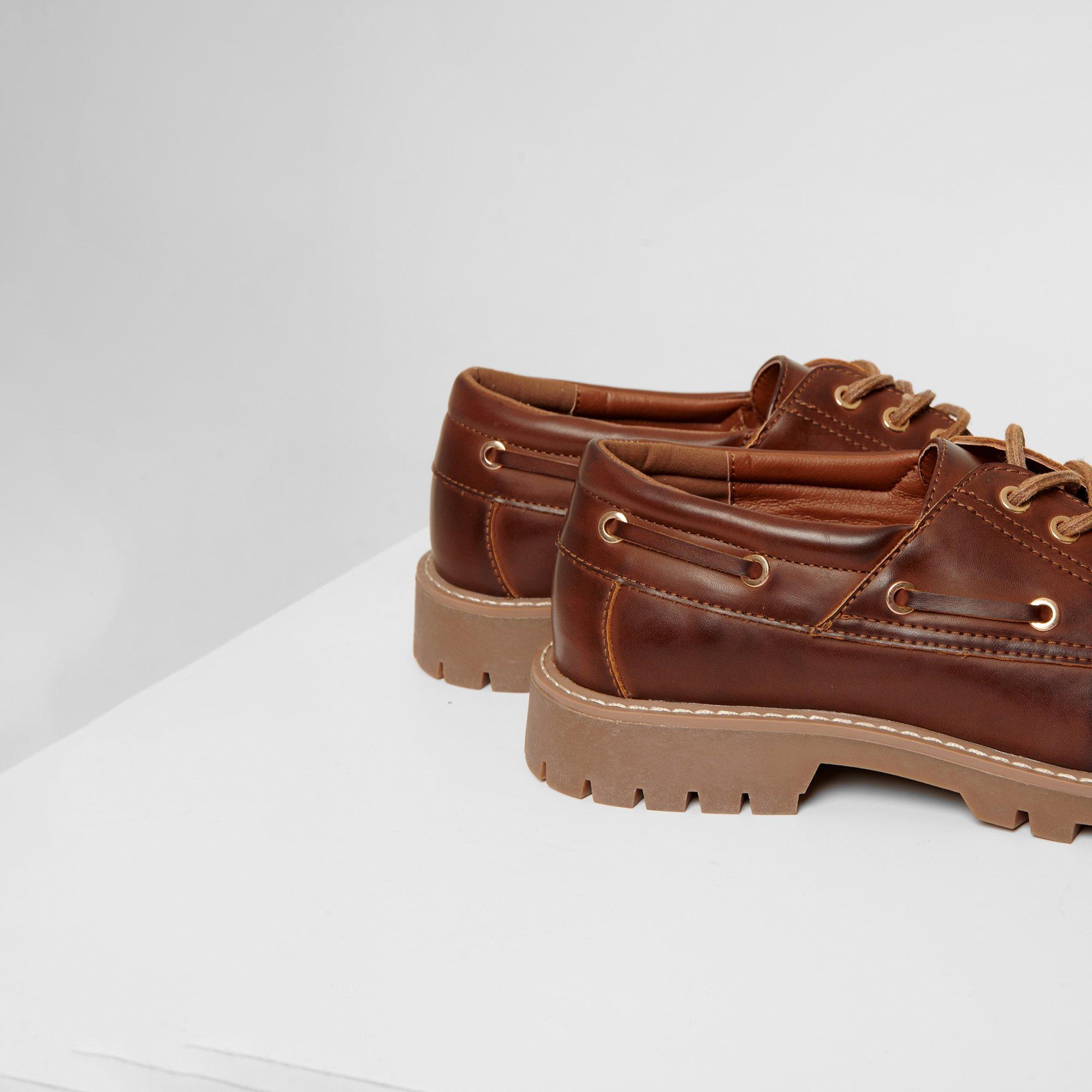 Brown - Threadbare - Chunky Boat Shoes - 3