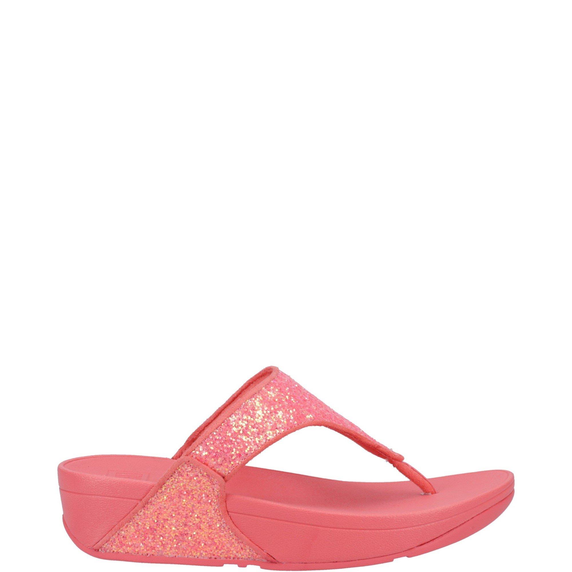 Rose - Fitflop - Lulu Glitter Toe-Post Sandals - 1