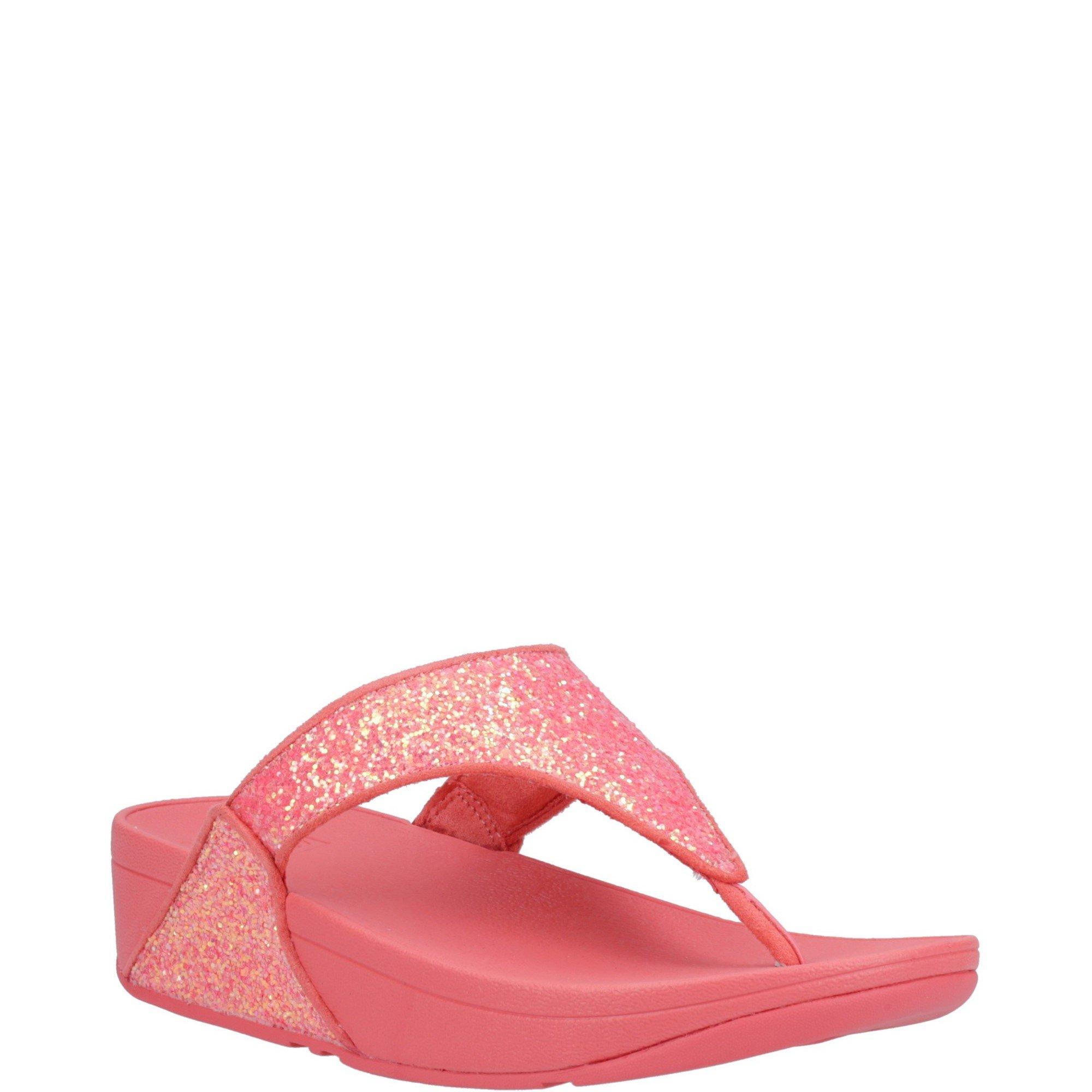 Rose - Fitflop - Lulu Glitter Toe-Post Sandals - 2