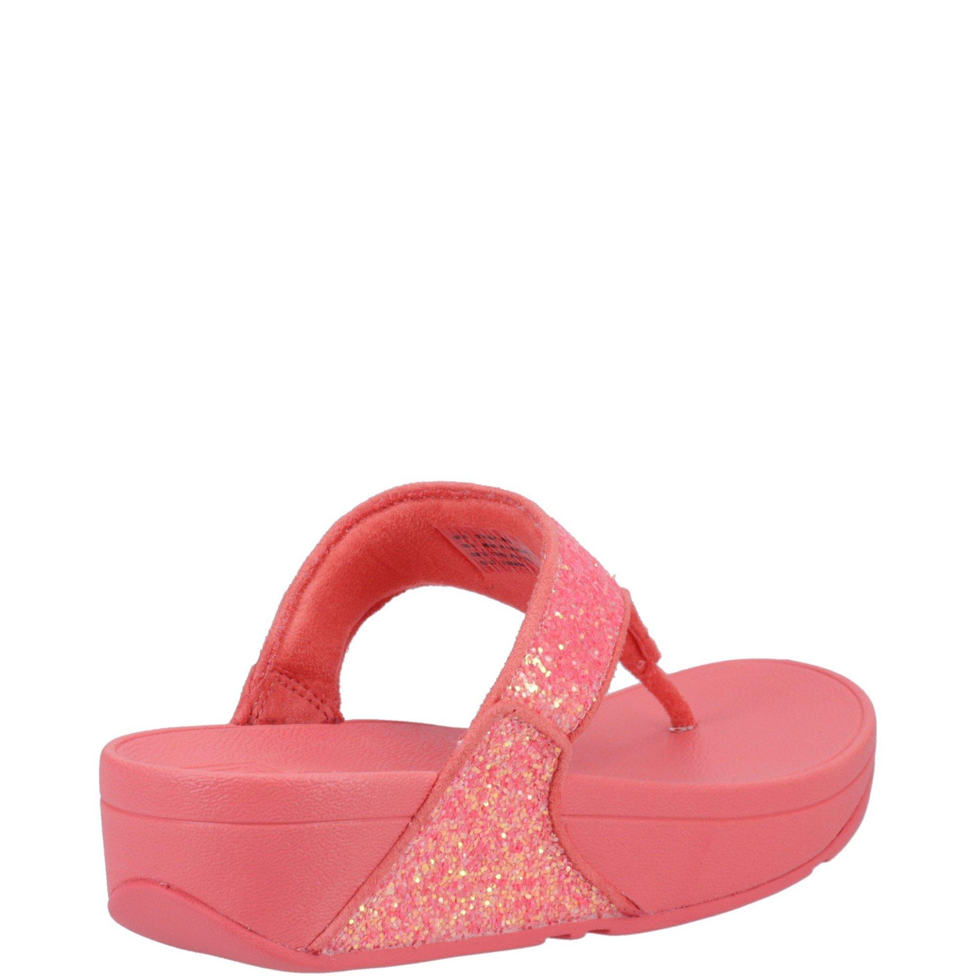 Rose - Fitflop - Lulu Glitter Toe-Post Sandals - 3