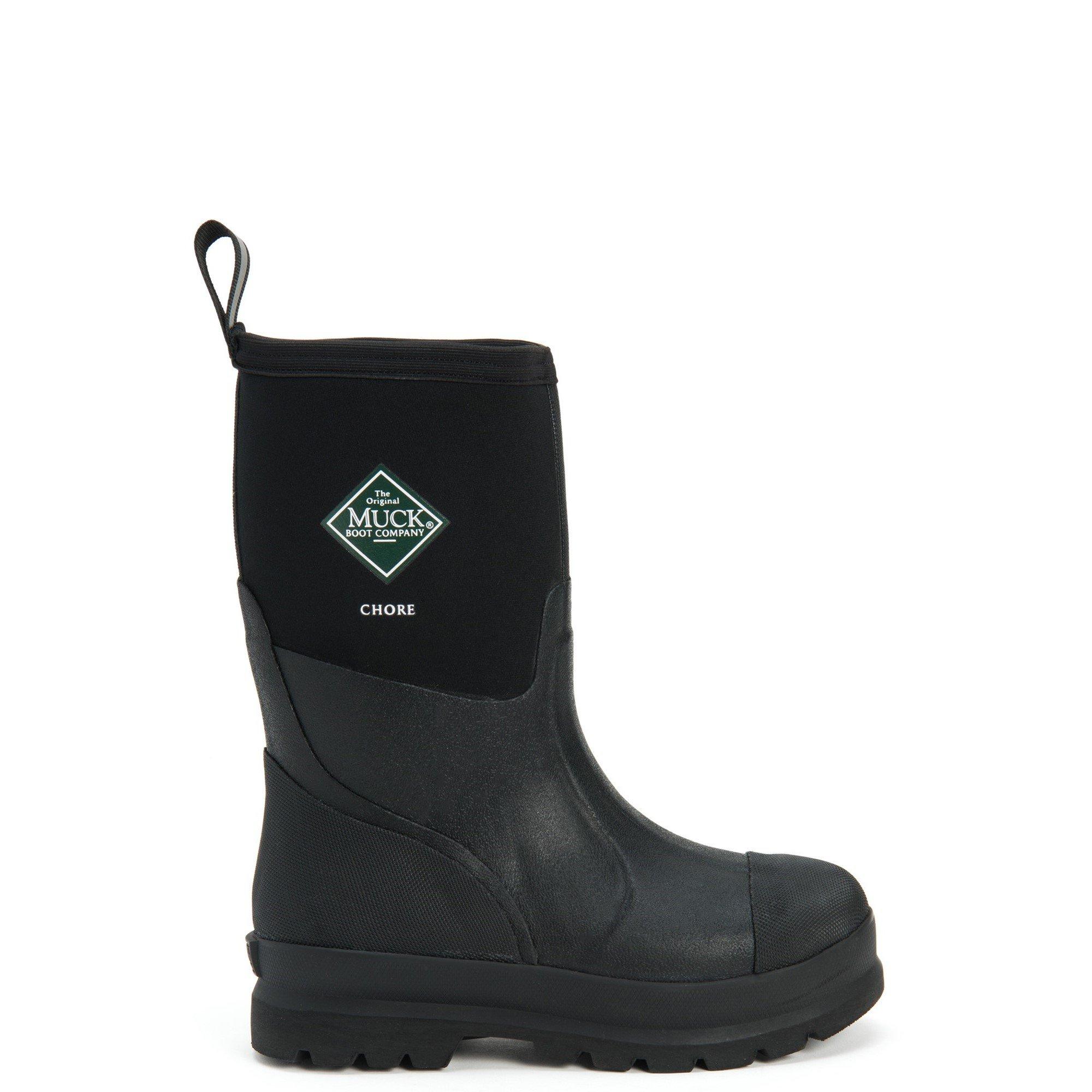 Muck Boots  Chore Classic Mid Patterned Wellington - Black - 11 (46)