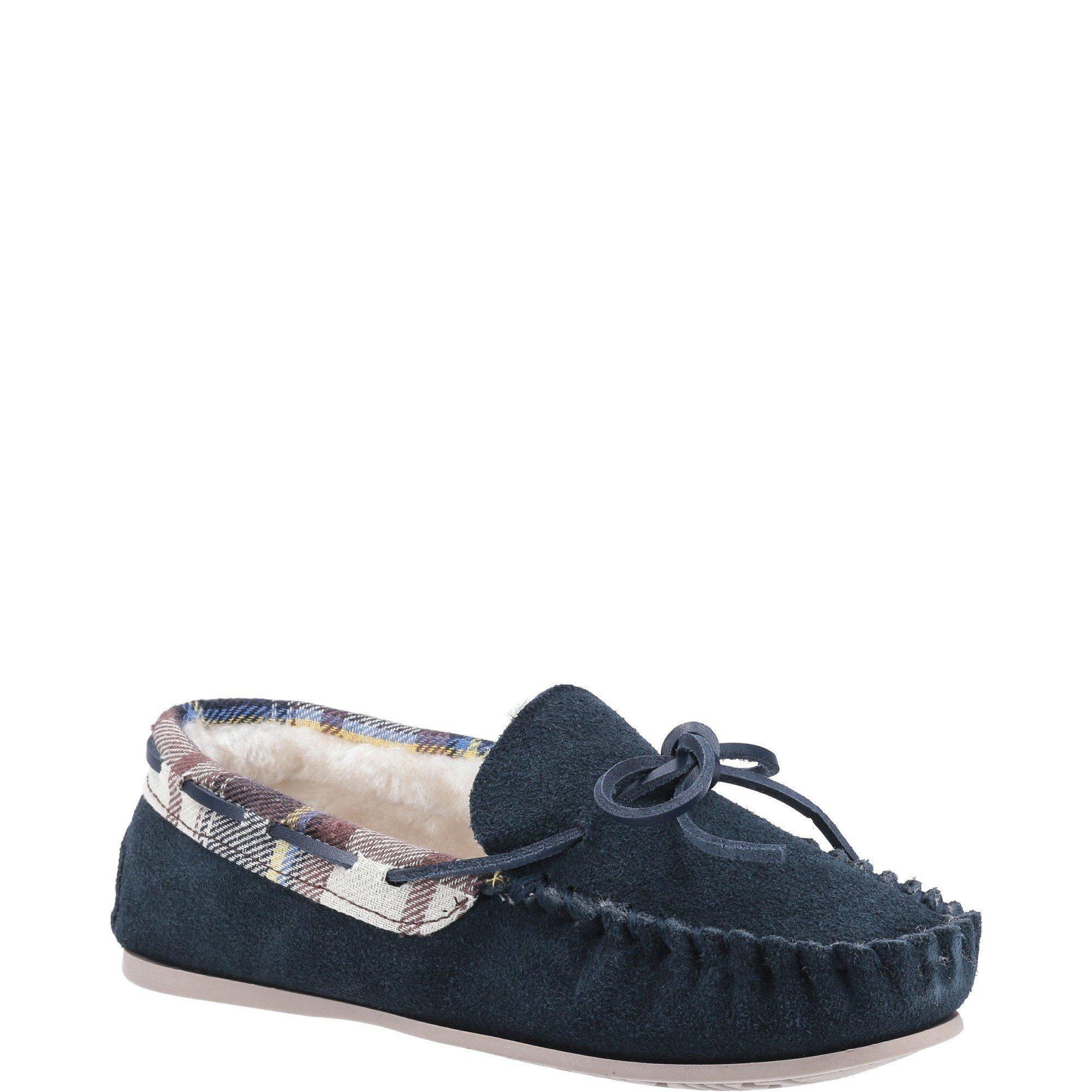 Navy - Cotswold - Kilkenny Moccasin Slipper - 2