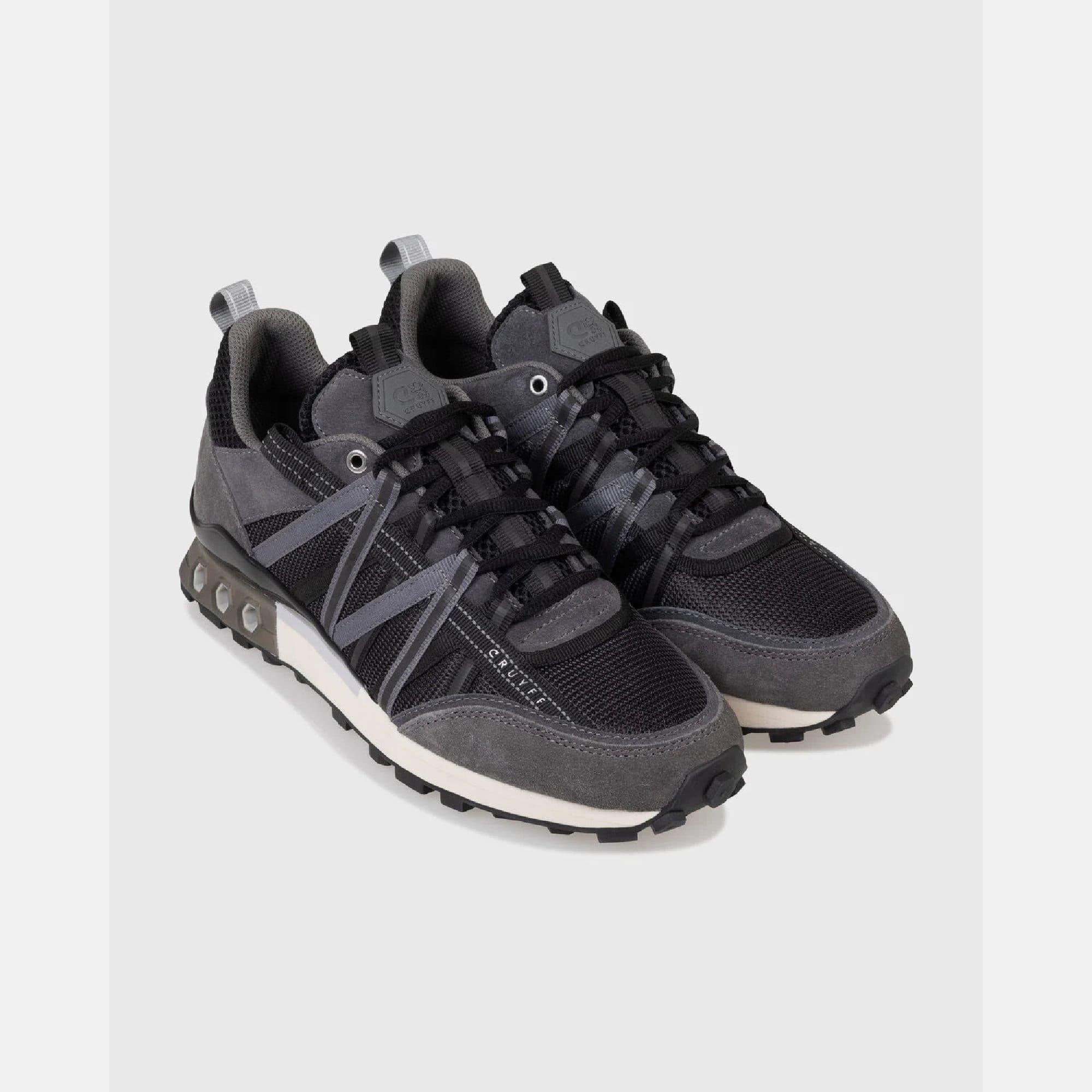 Black Grey - Cruyff - Fearia Hex-Tech Trainers - 2