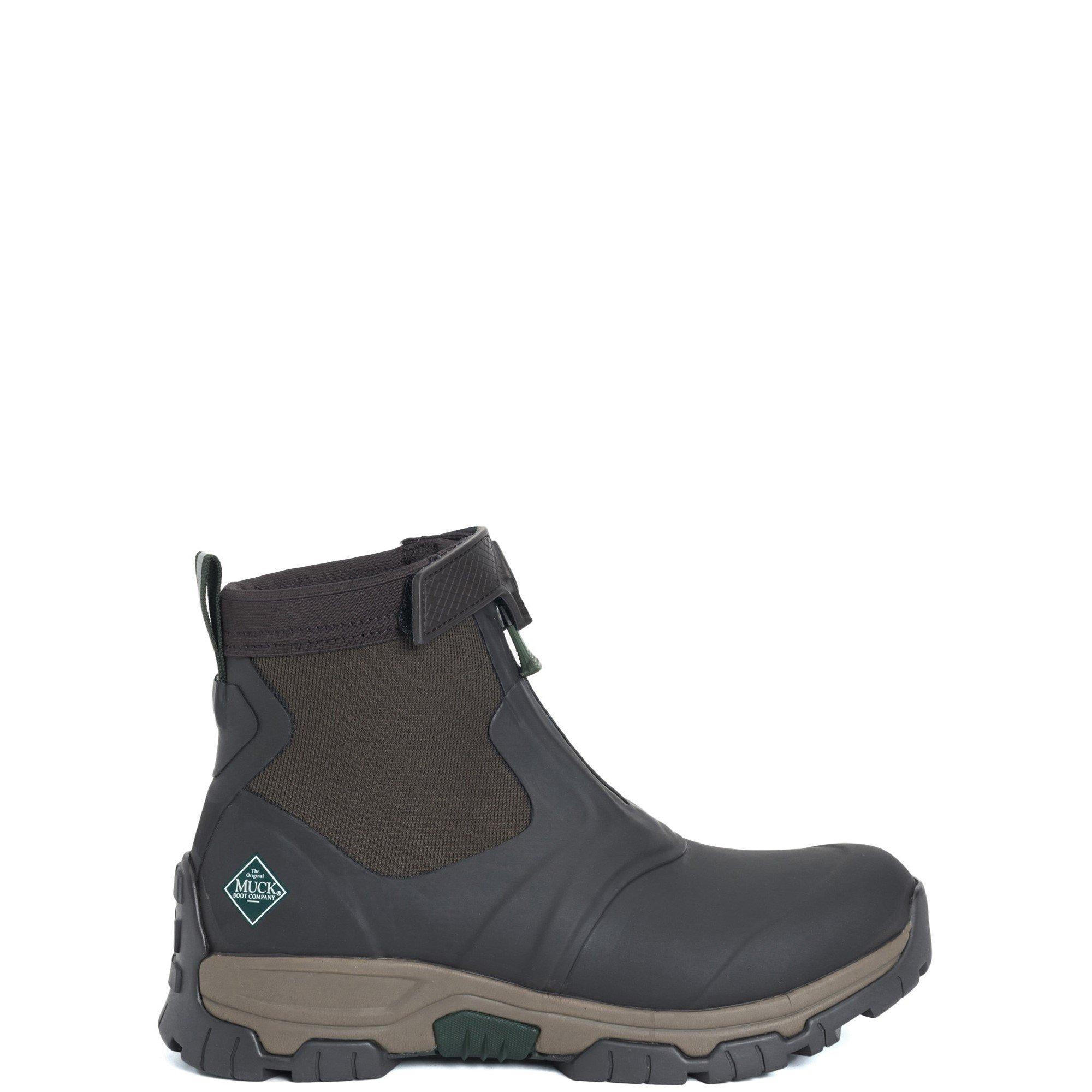 Dark Brown - Muck Boots - Apex Mid Zip Wellingtons - 1