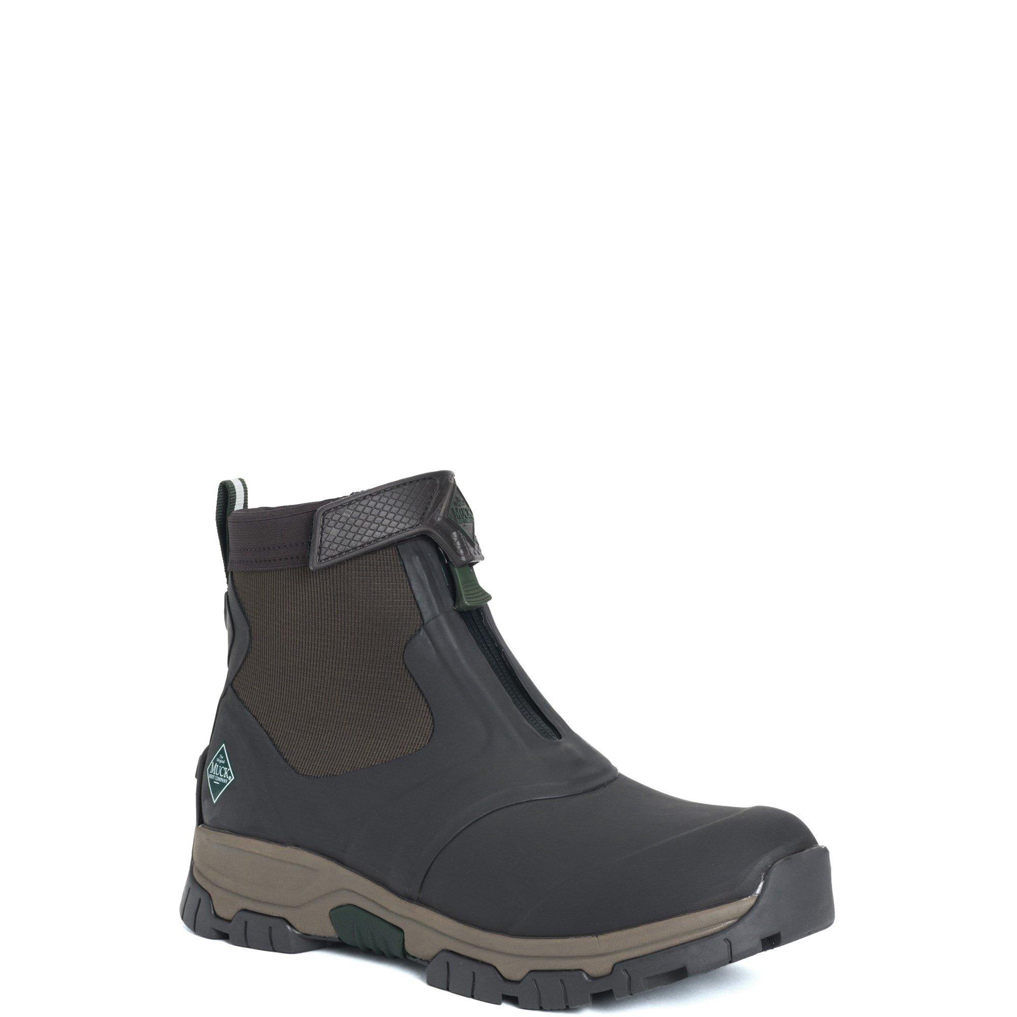 Dark Brown - Muck Boots - Apex Mid Zip Wellingtons - 2