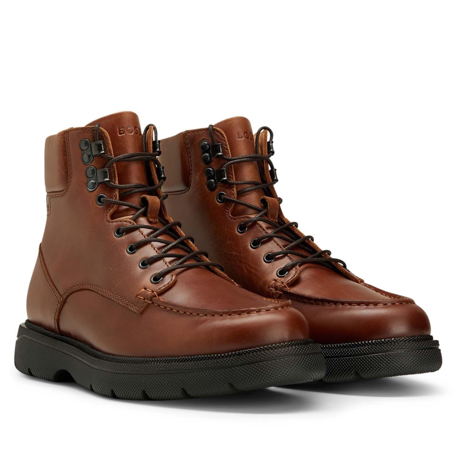 Brown - Boss - Jacob Half Boots - 2