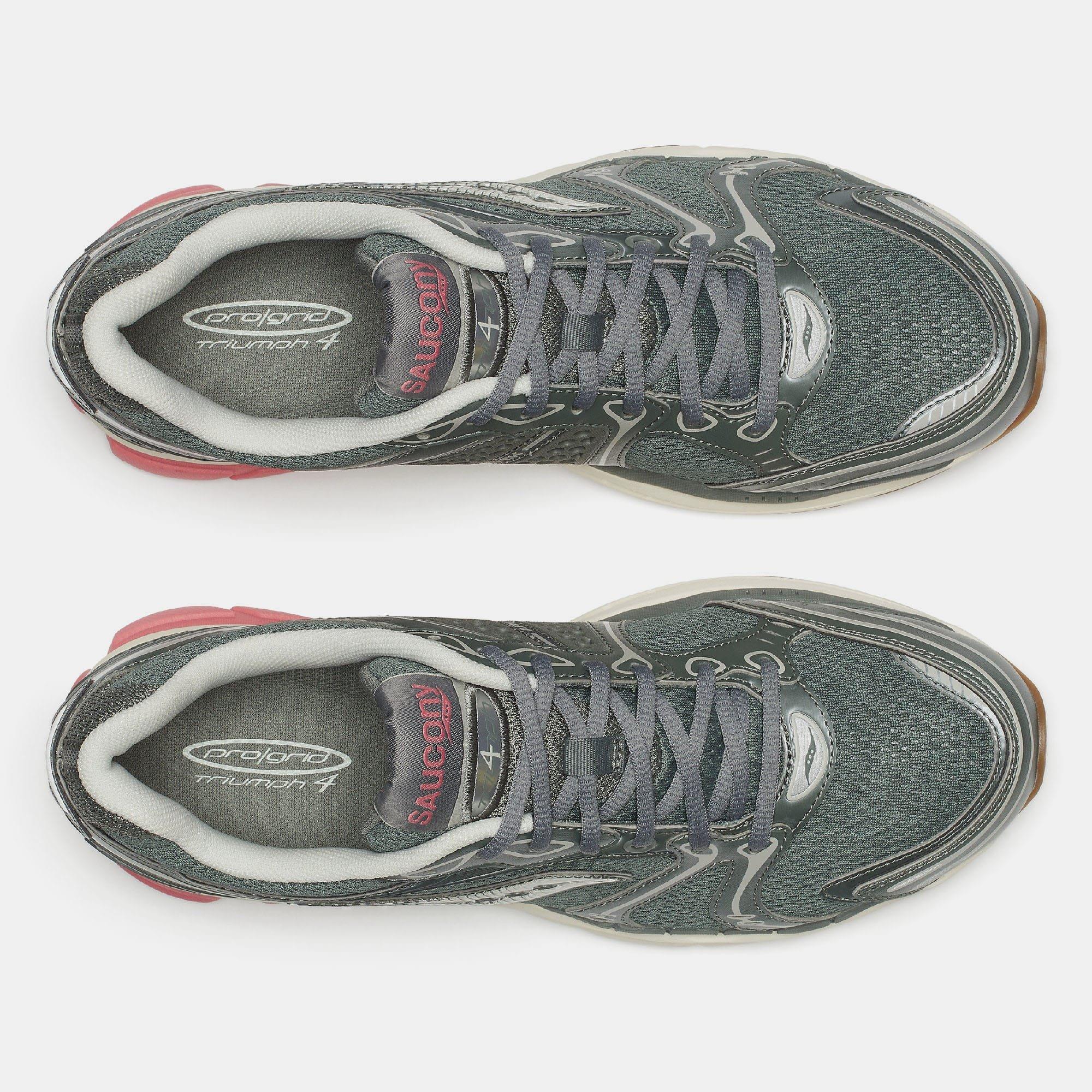 Grey Green - Saucony - Progrid Triumph 4 Running Shoe - 5