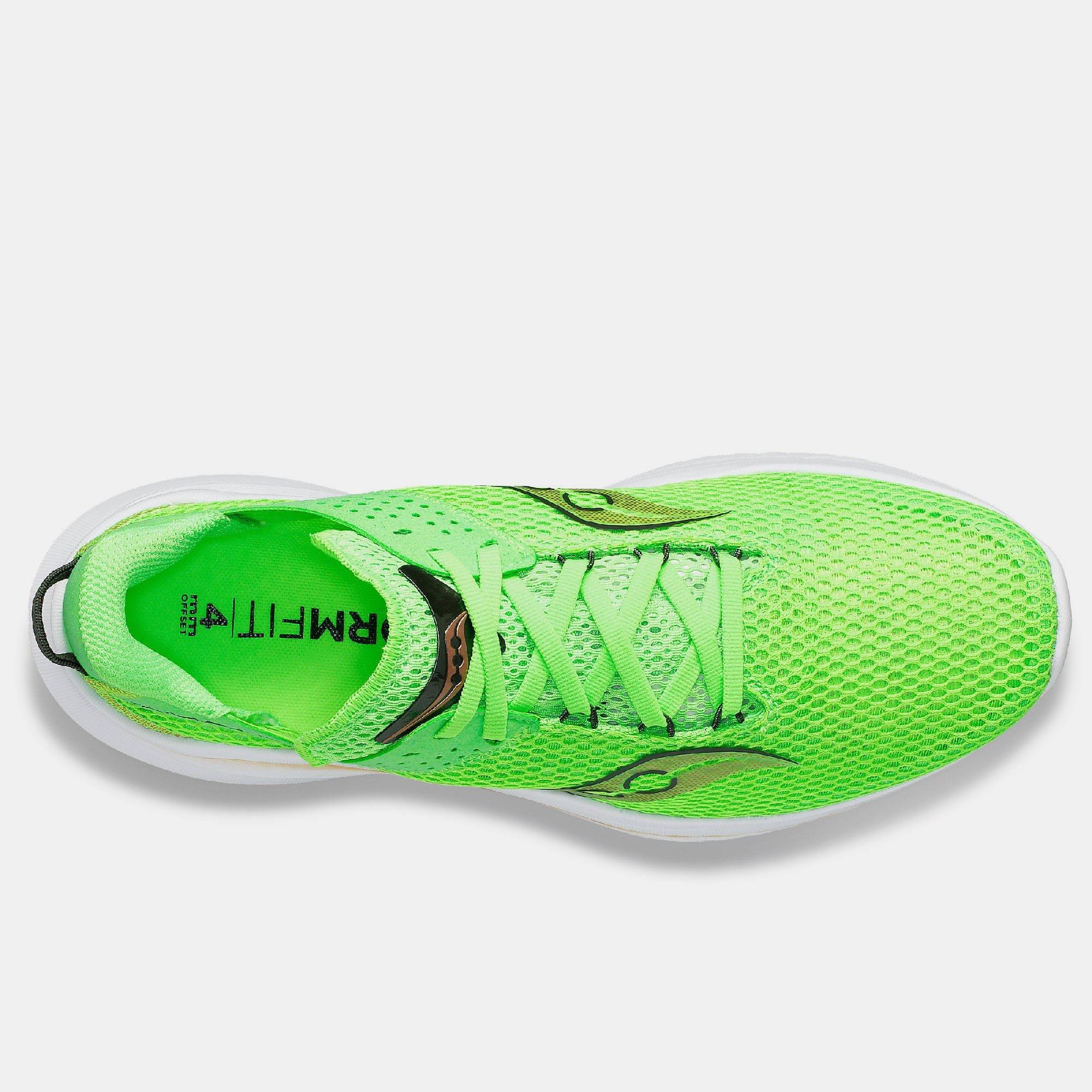 Green White - Saucony - Kinvara 14 Running Shoes - 3