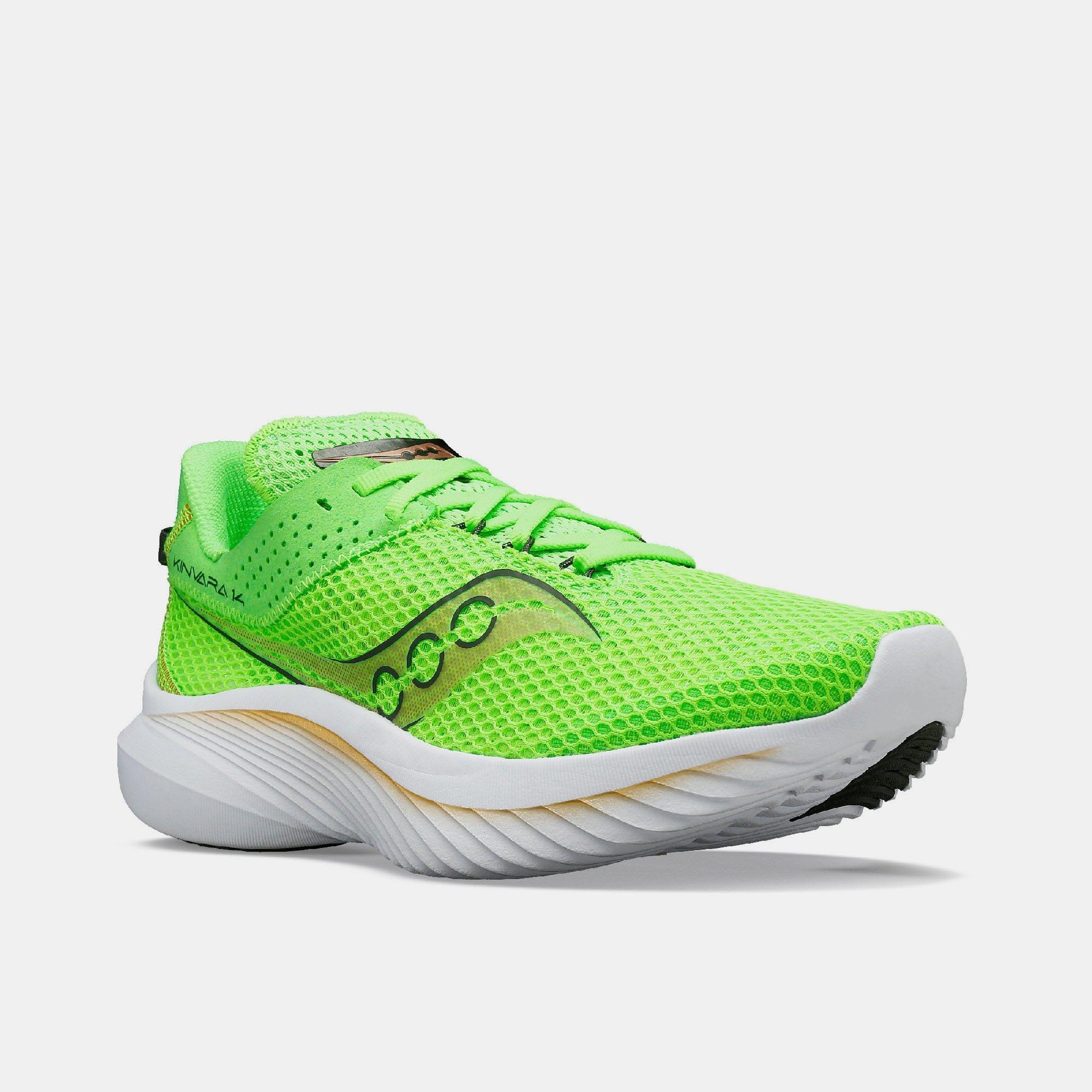Green White - Saucony - Kinvara 14 Running Shoes - 5