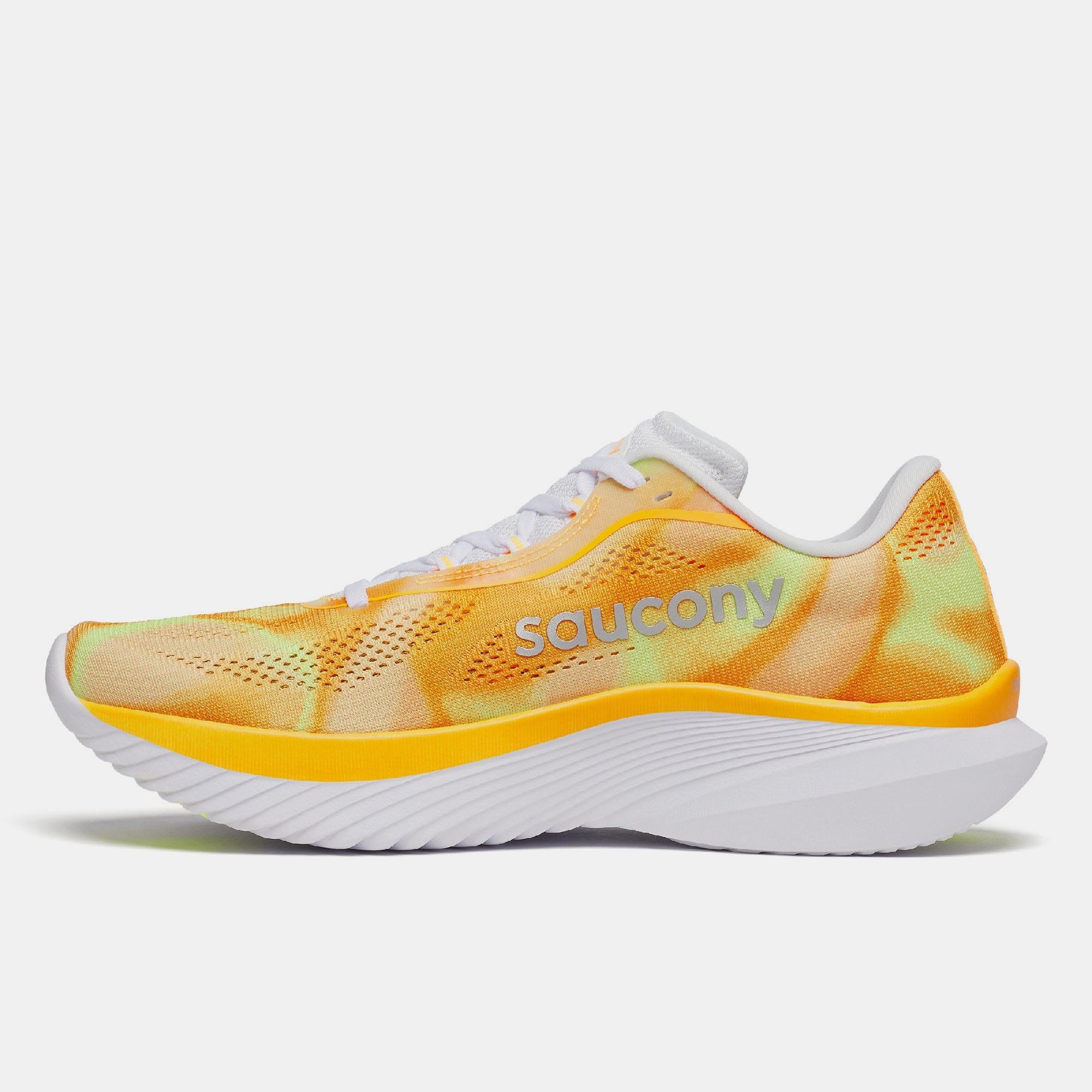 White Yellow - Saucony - Kinvara 15 Running Shoe - 3