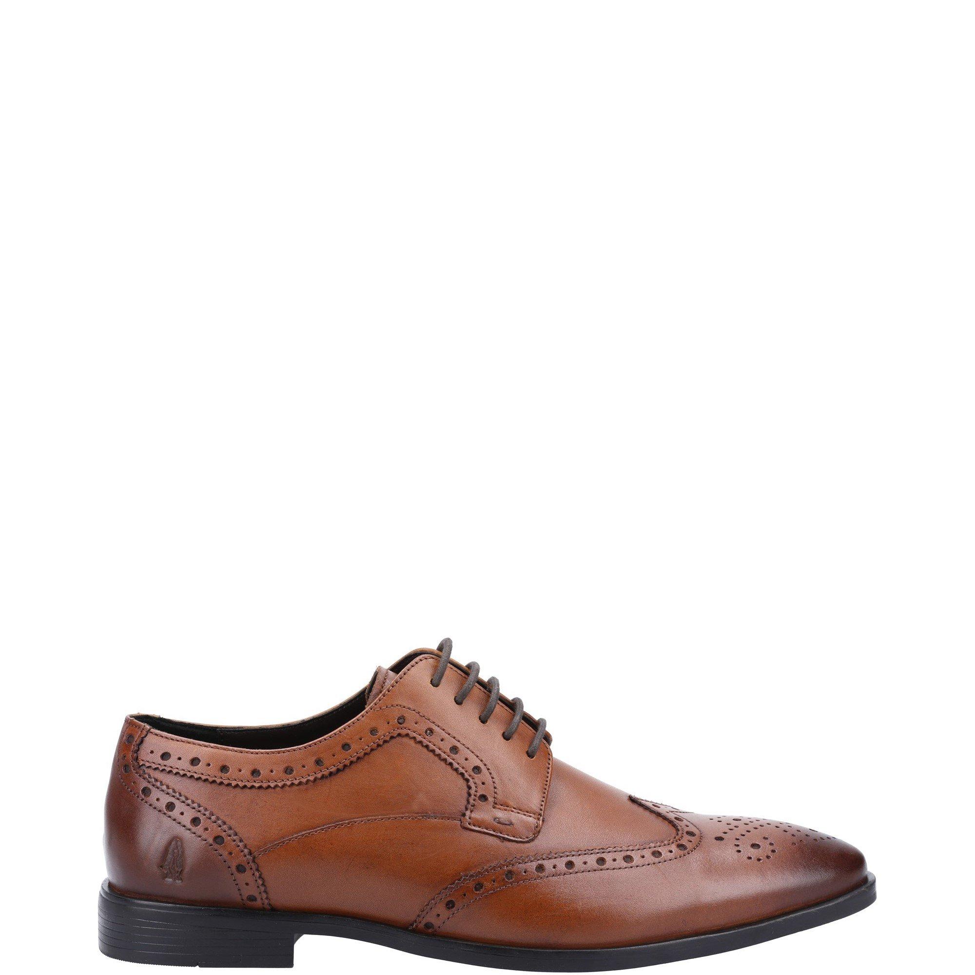 Tan - Hush Puppies - Elliot Brogue School Shoe - 1