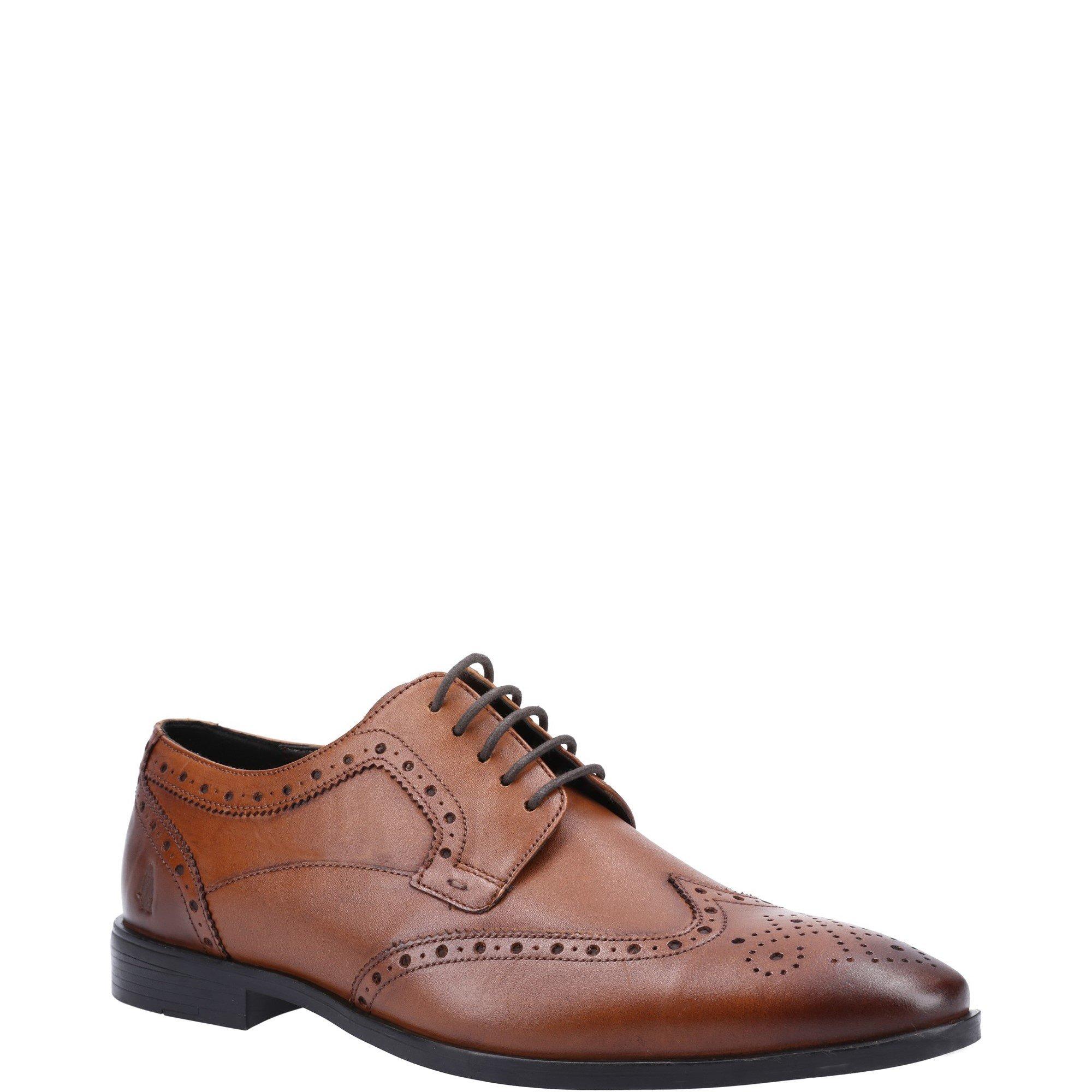 Tan - Hush Puppies - Elliot Brogue School Shoe - 2