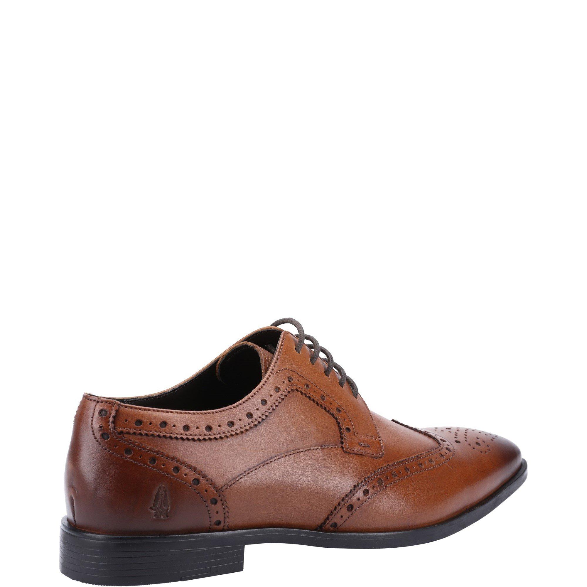 Tan - Hush Puppies - Elliot Brogue School Shoe - 3
