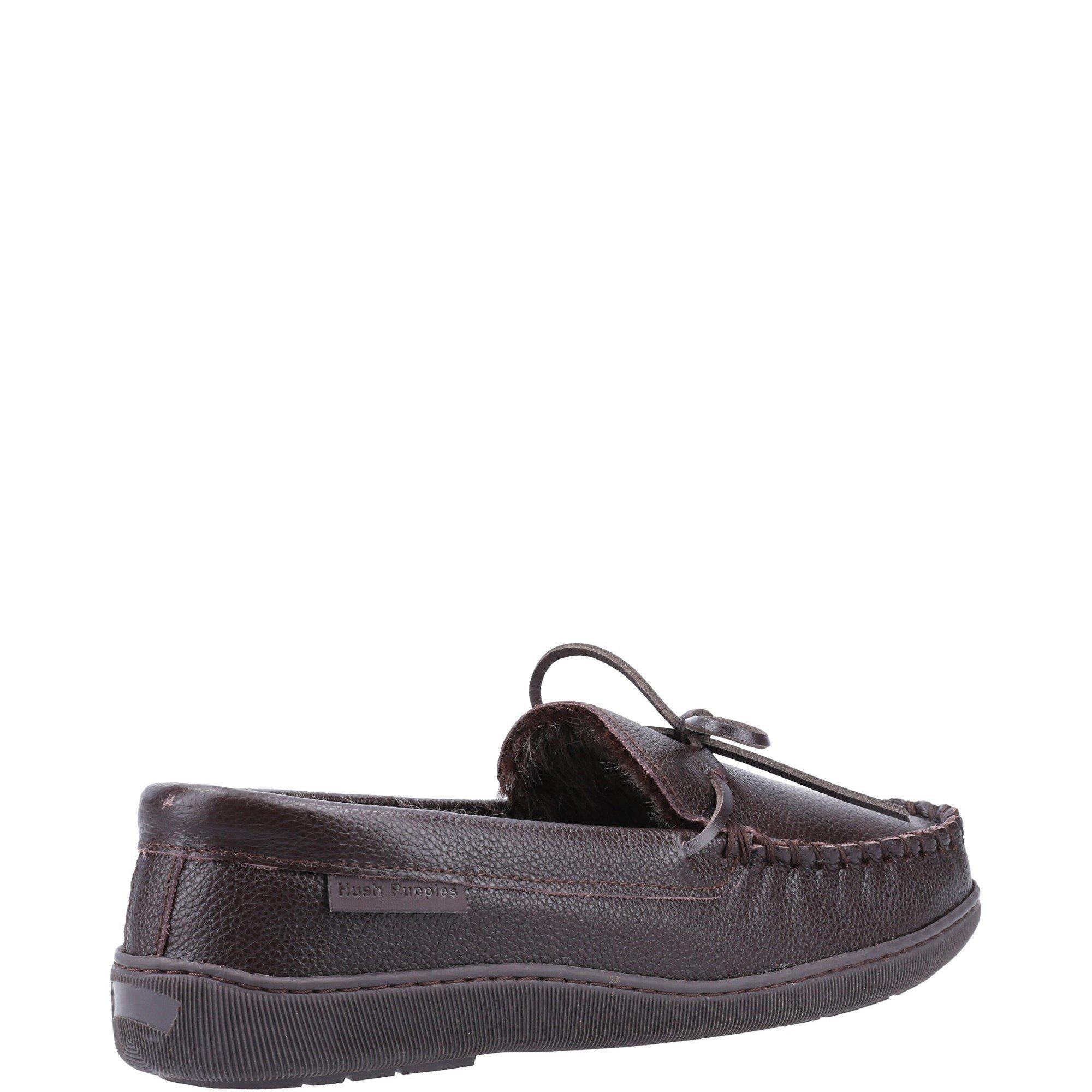 Brown - Hush Puppies - Ace Leather Slipper - 3