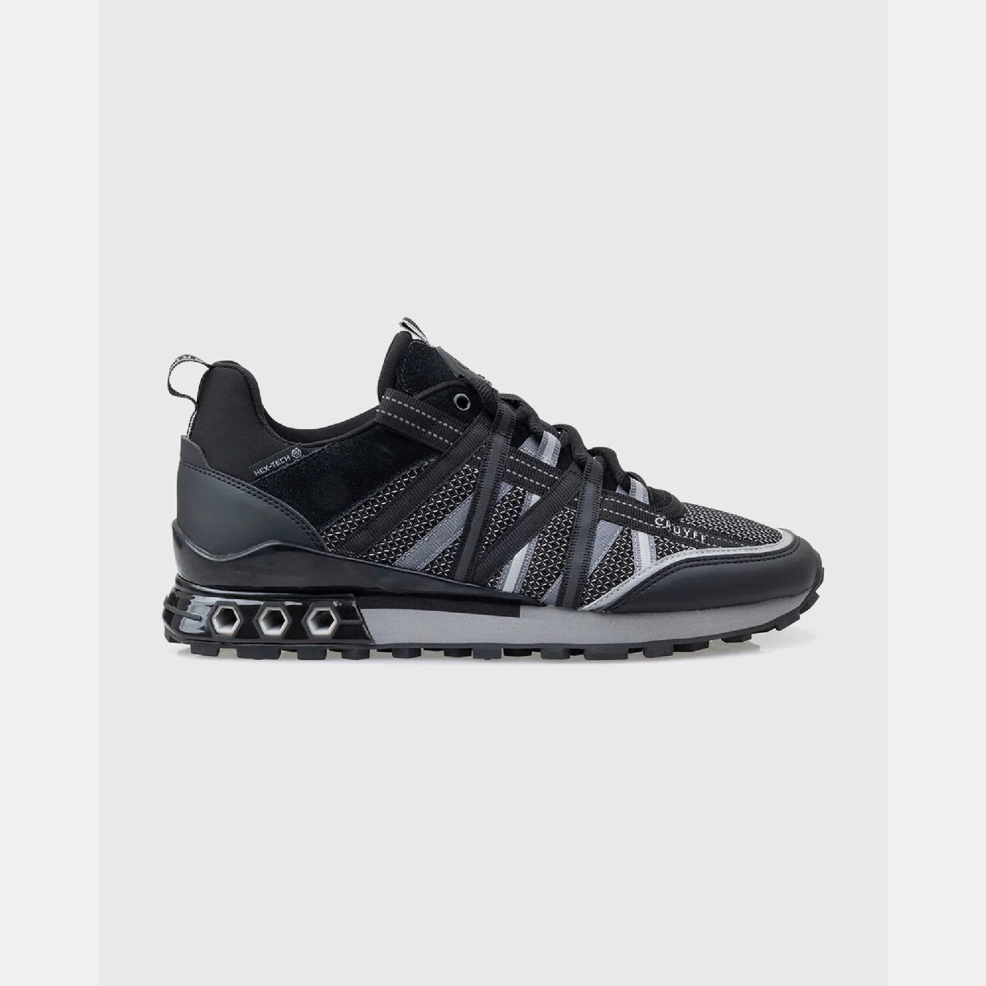 Black Grey - Cruyff - Fearia Hex-Tech Trainers - 1